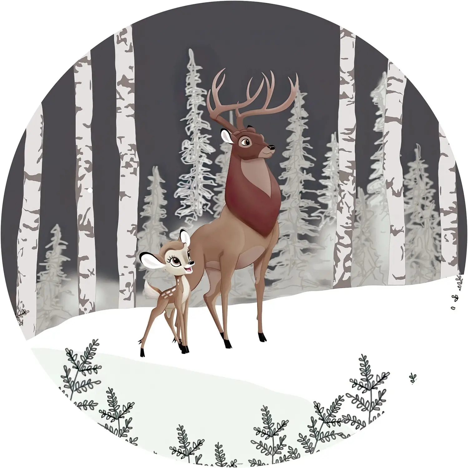 Komar Samolepicí vliesová fototapeta Dot Bambi Great Prince pr. 125 cm