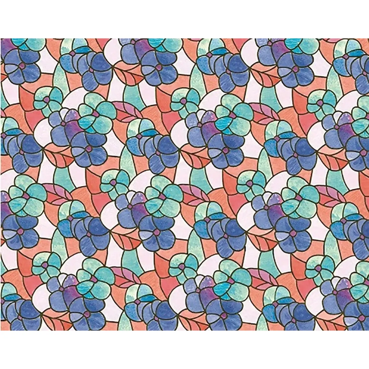 d-c-fix Staticky přilnavá fólie do okna Lisboa Spring, 150 x 45 cm