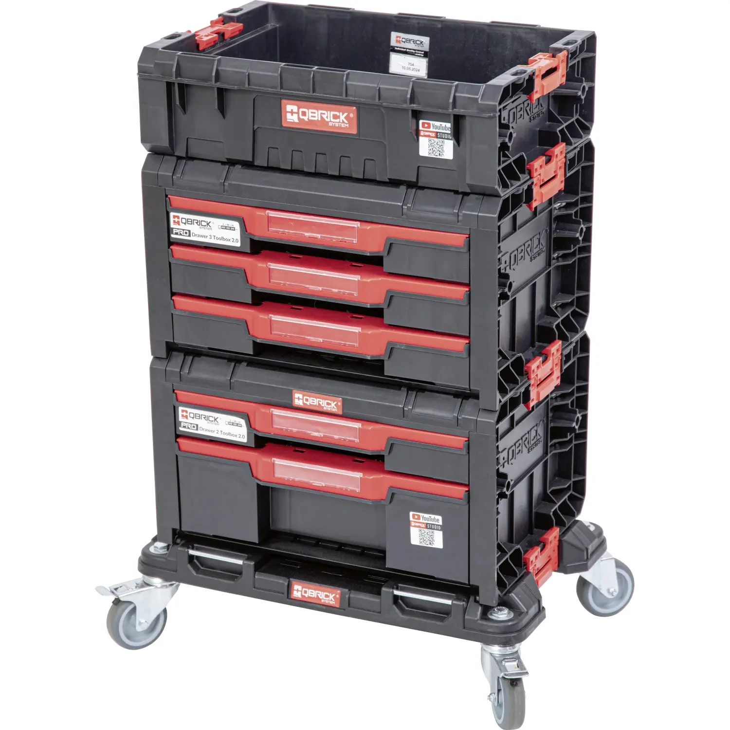 QBRICK SYSTEM PRO Sada boxů na nářadí s vozíkem Drawer Workshop Set 2.0