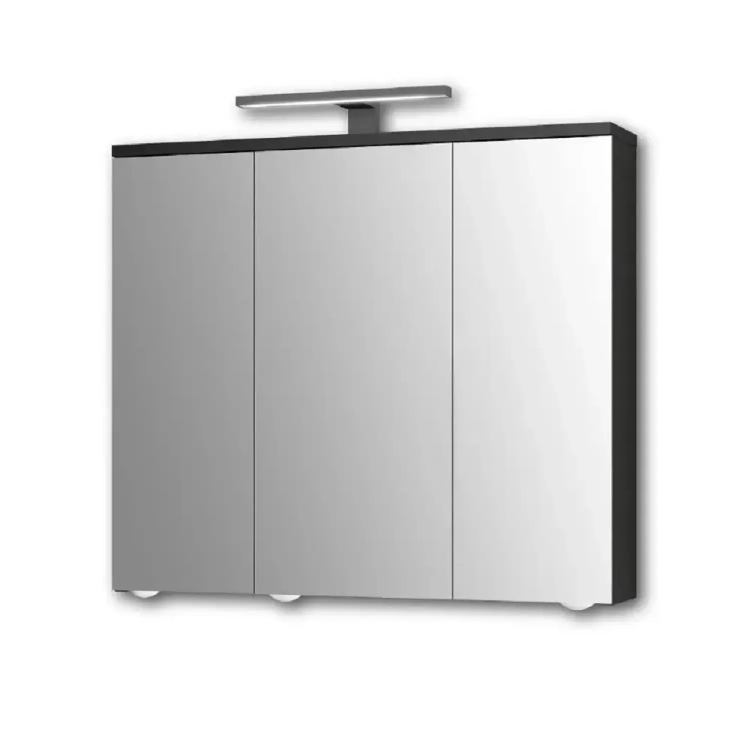 Jokey LED zrcadlová skříňka Arda černá 72,5 x 68,5 x 19,5 cm
