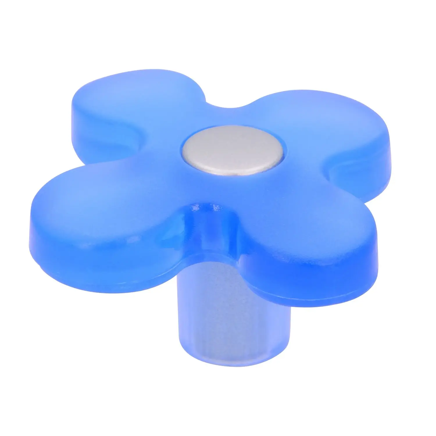 Siro Knopka SM8116I na dětský nábytek plast modrá/hliník 50 mm