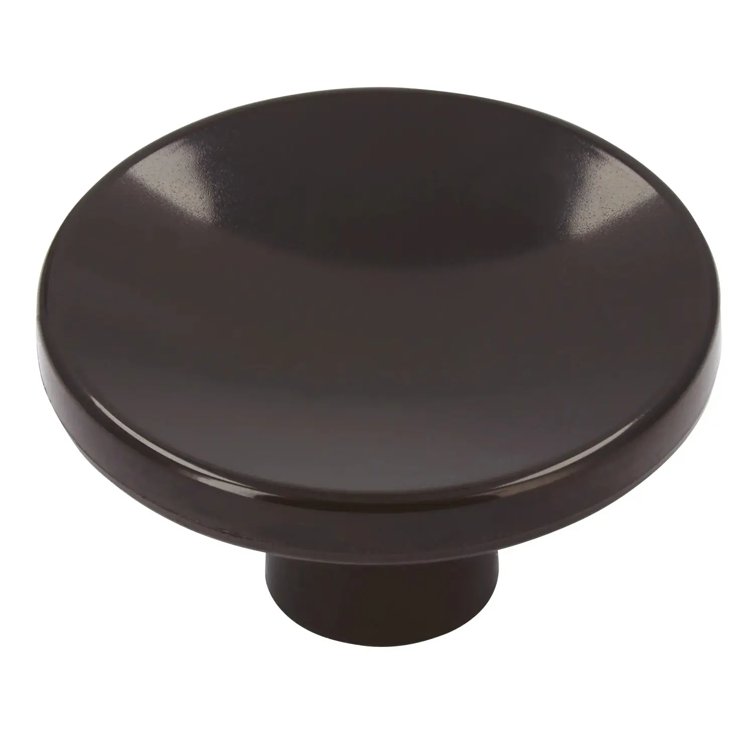 Siro Nábytková knopka 0192 kulatá, plast černohnědá 40 mm