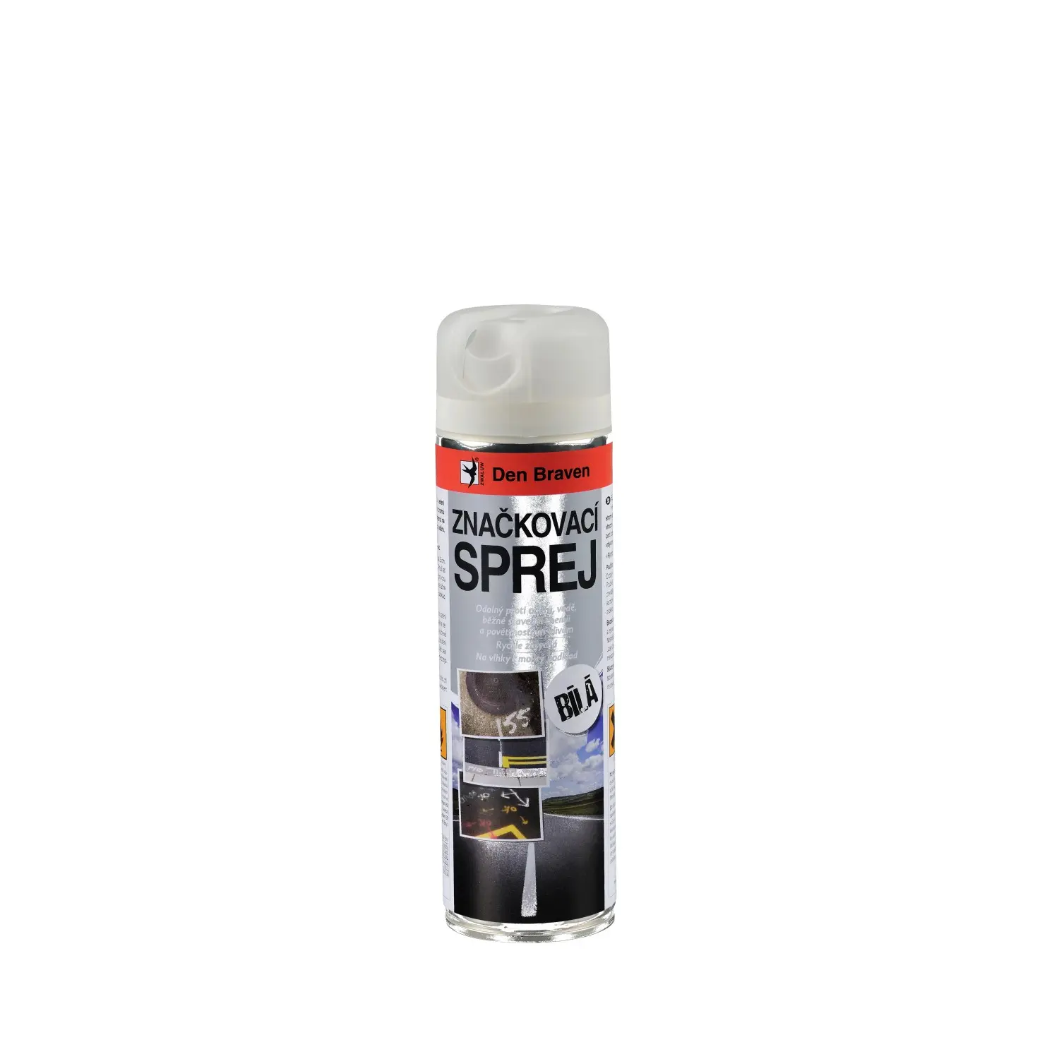 Den Braven Značkovací sprej 500 ml, bílý