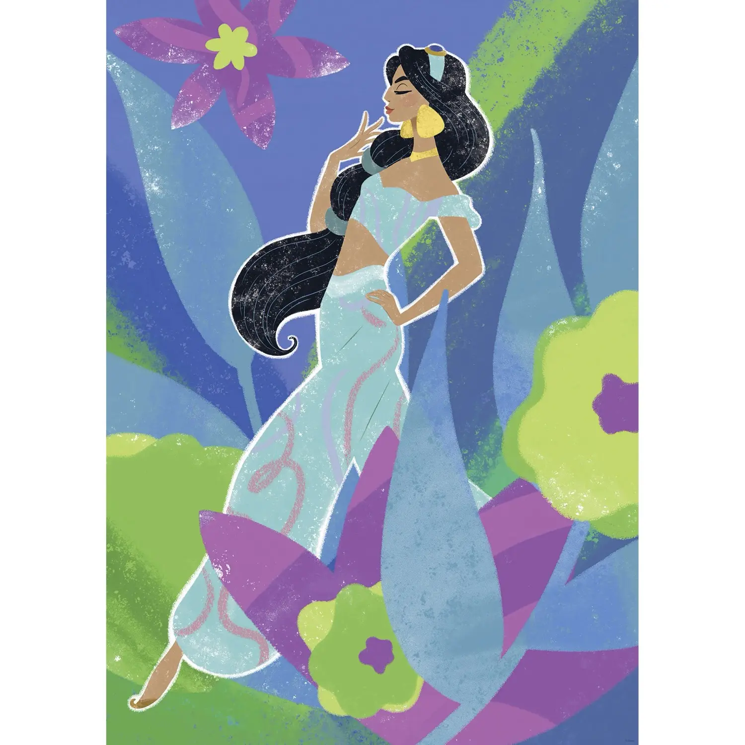 Komar Plakát Disney Princess Jasmine in Blue 50 x 70 cm