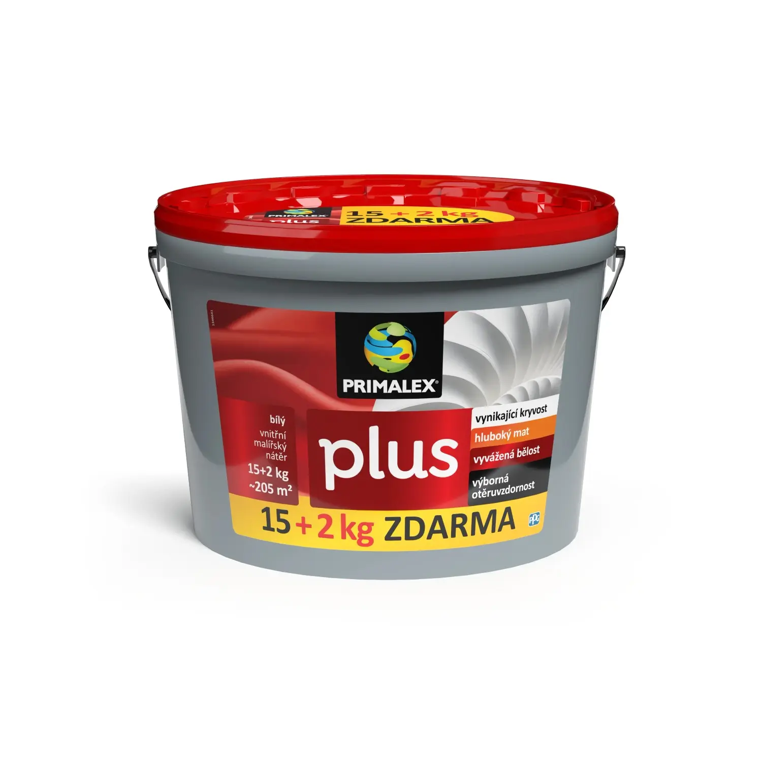 PRIMALEX Vnitřní malířský nátěr Plus bílý 15+2 kg