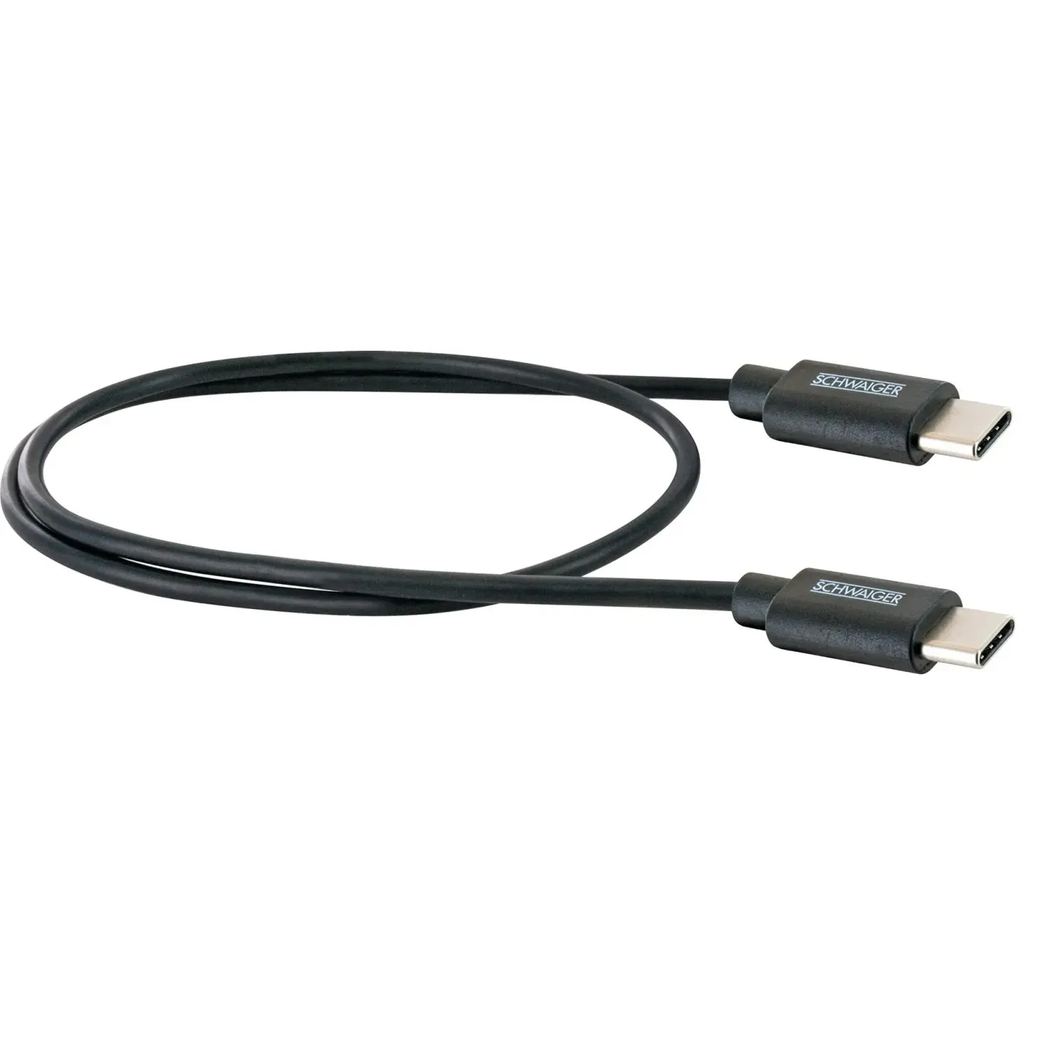 Schwaiger Synchronizační a nabíjecí kabel USB-C/USB-C, černá, 0,5 m