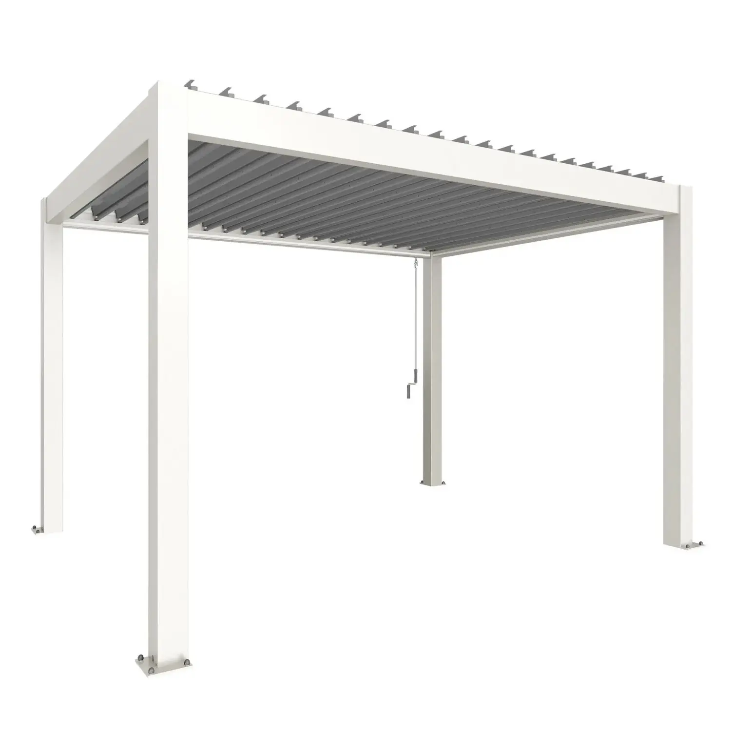Biohort Pergola 4 x 3 bílá/stříbrná 404,5 x 312 cm