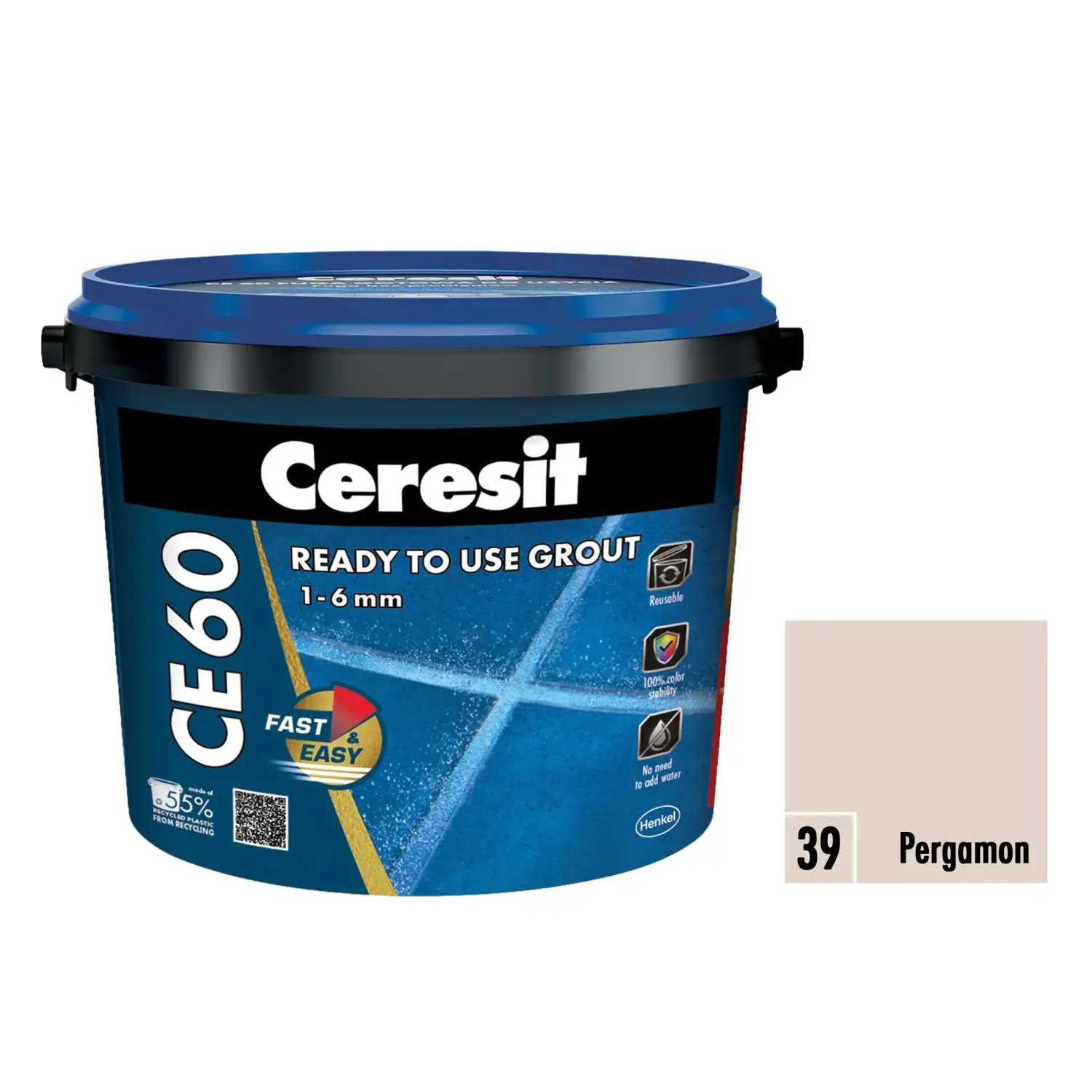 Ceresit Spárovací hmota připravená k okamžitému použití CE 60 pergamon 2 kg