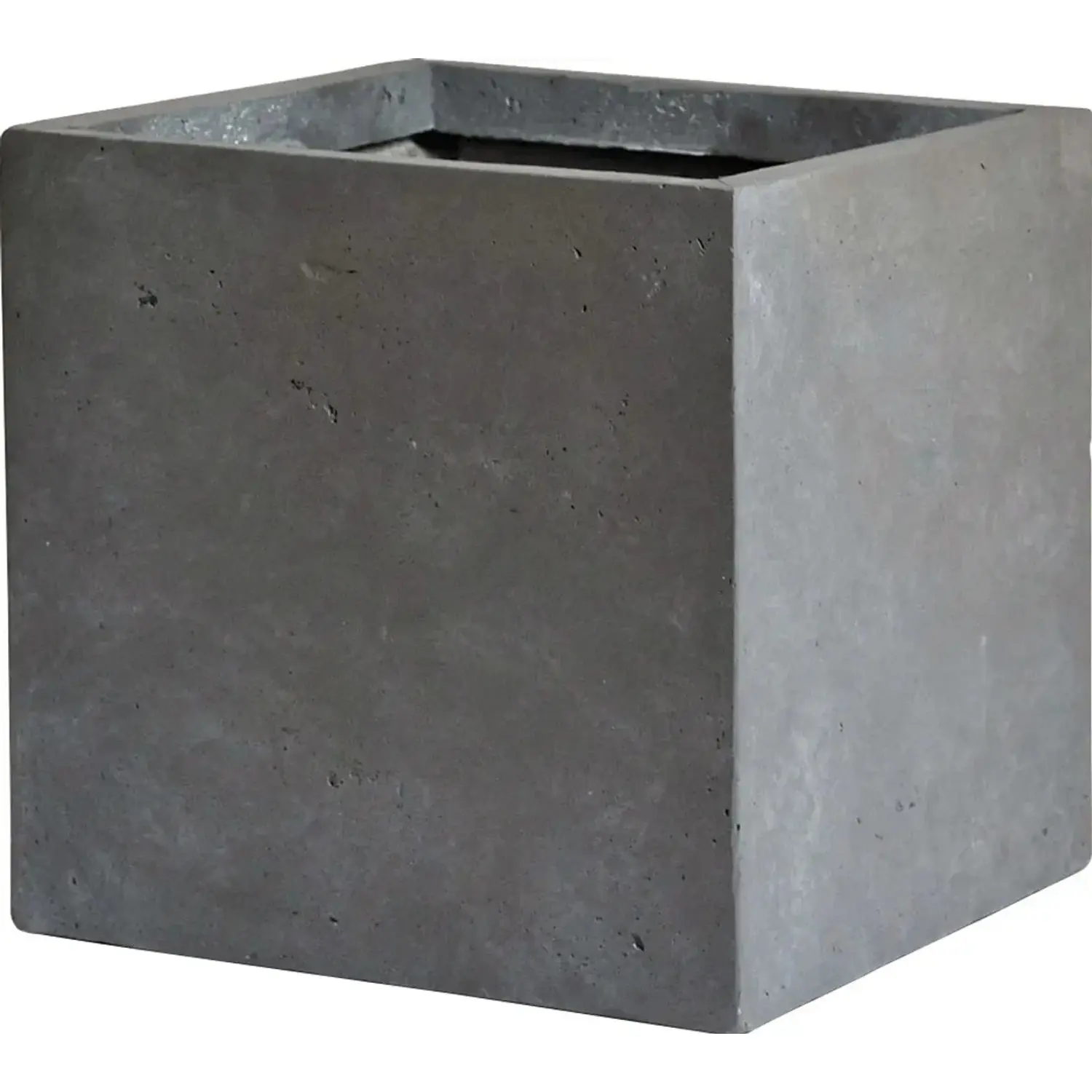 Mega Collections Květináč Clayfibre Cubi autentická šedá 28 x 28 x 28 cm