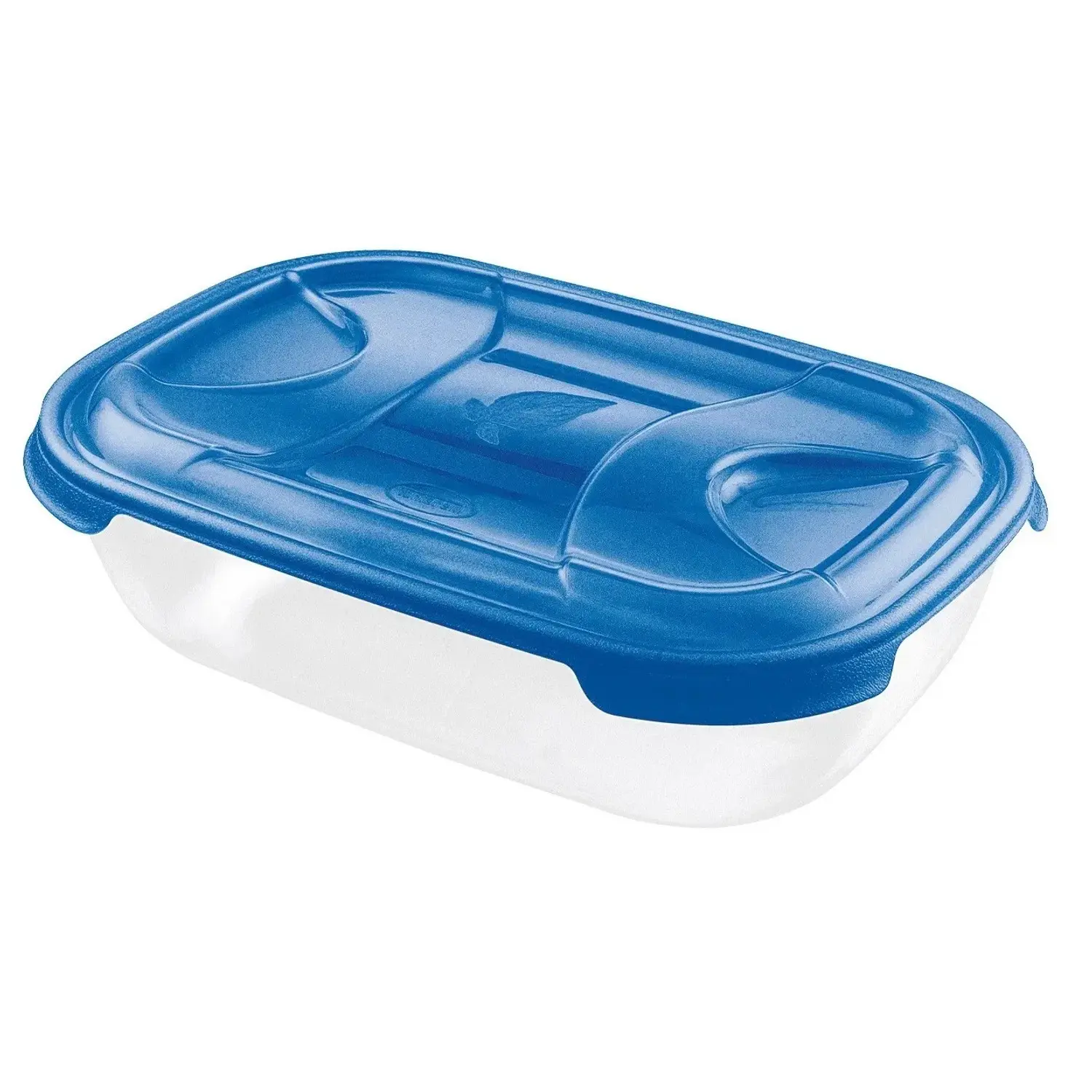 Tontarelli Dóza na potraviny NUVOLA Rectangular oceánová modrá 1,15 l