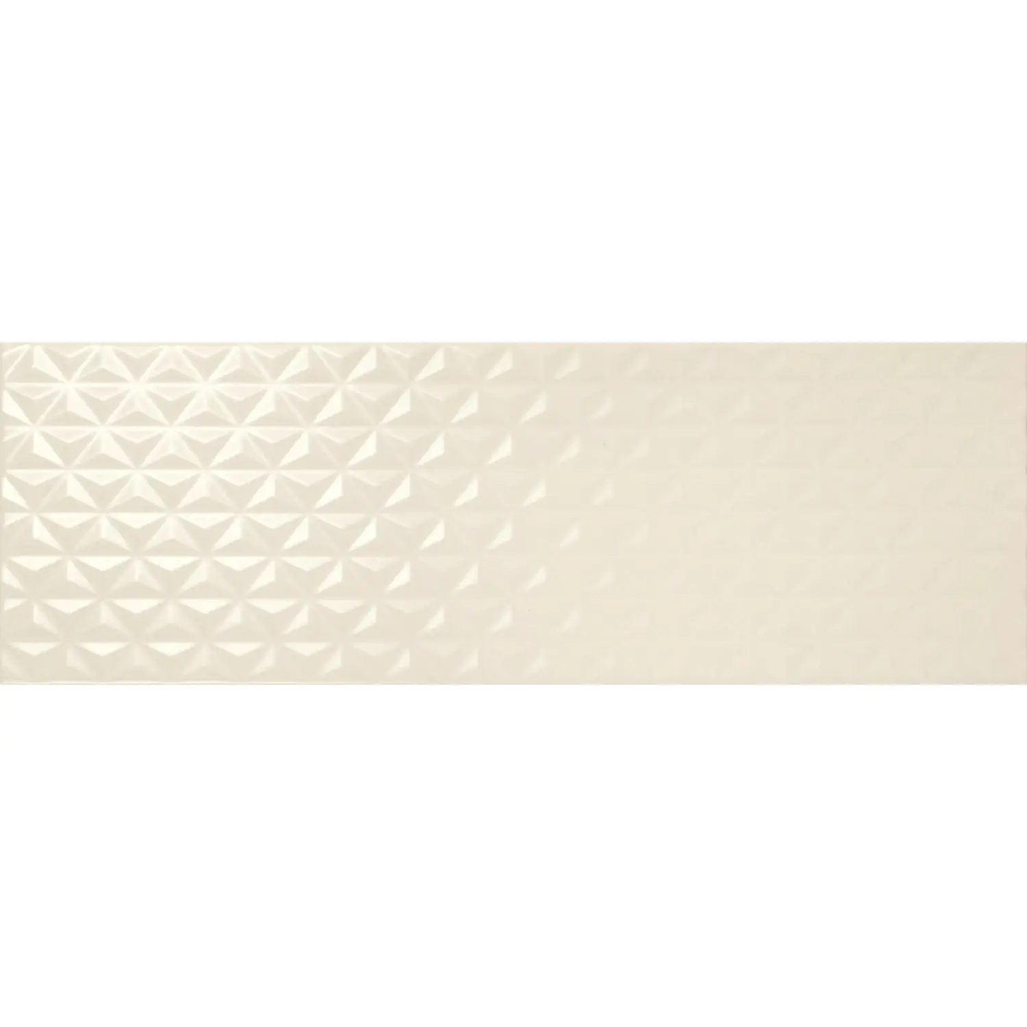 Dekor Anouk bianco, matný, bílý, 20 x 60 cm, 1 ks