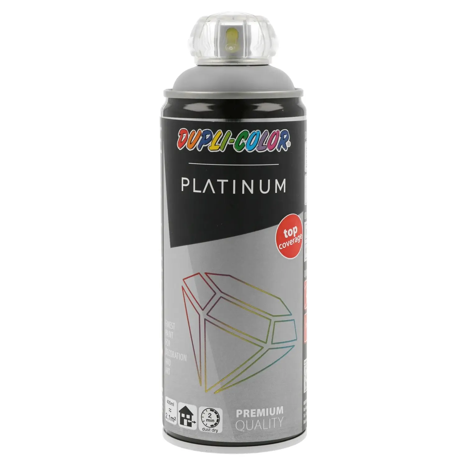 DUPLI-COLOR Lak ve spreji PLATINUM hedvábně matný, RAL 7001 šedostříbrná, 400 ml