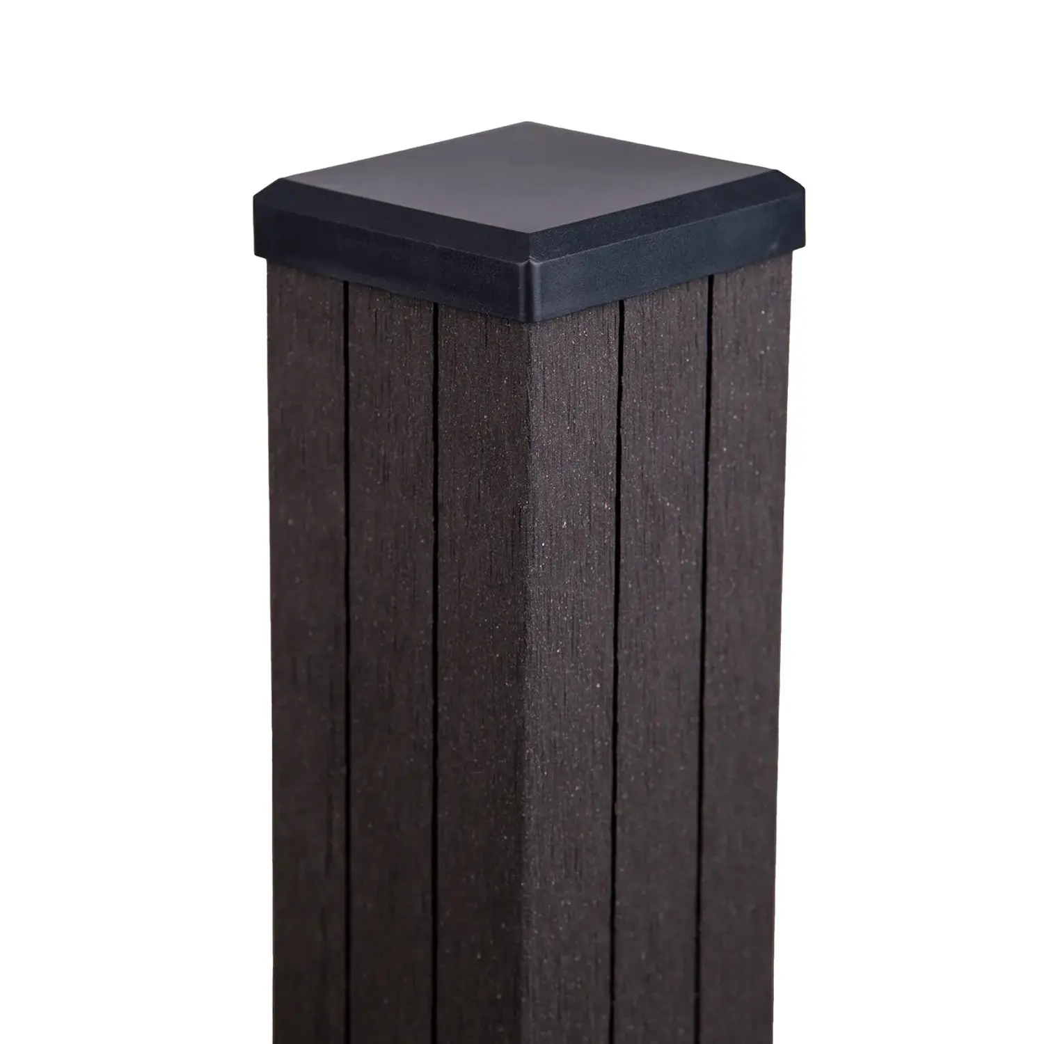 GroJa Sloupek na hotový plot vč. krytky k zabet. antracit 7 x 7 x 240 cm
