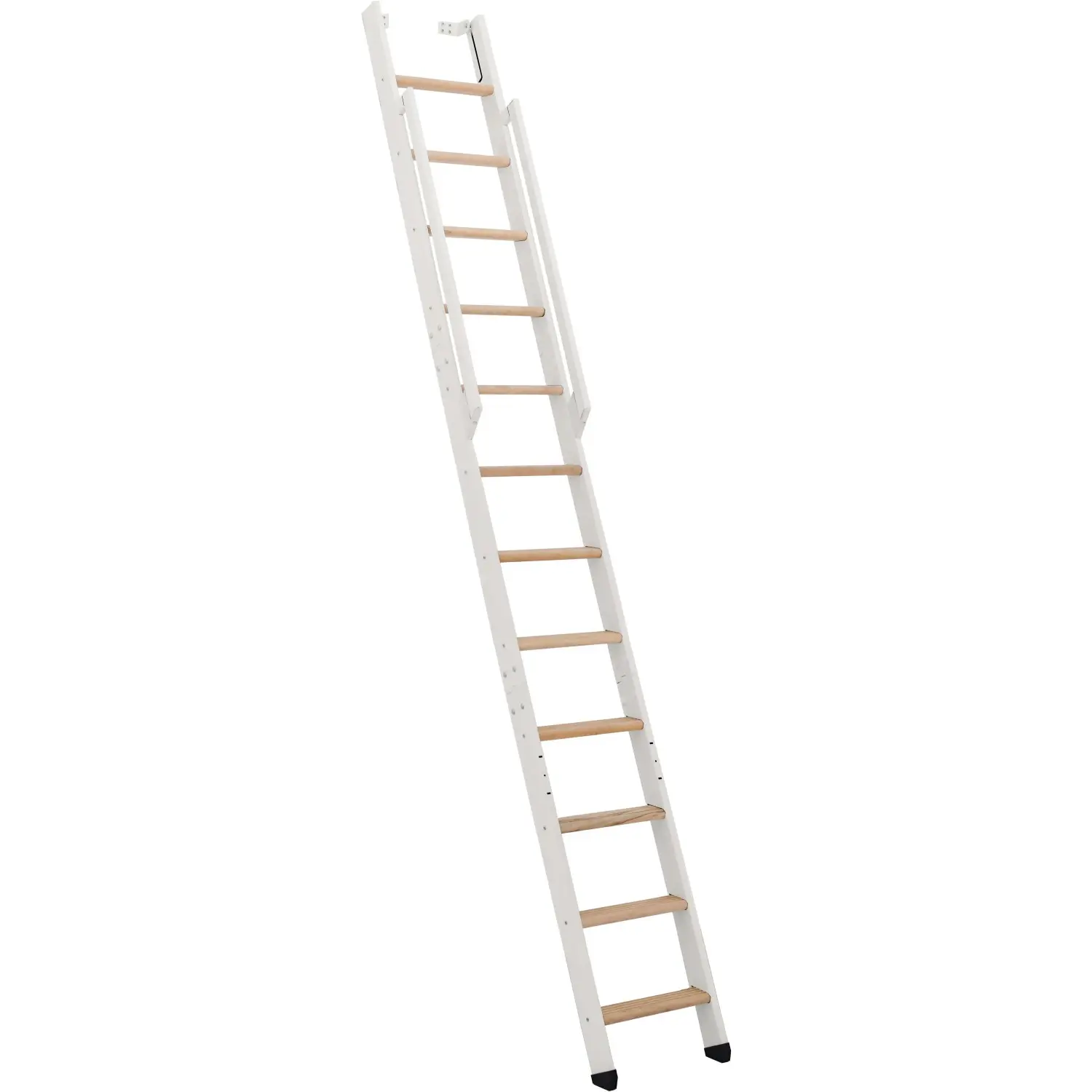 Minka STAIRS Přímé žebříkové schodiště Strong buk/bílá, 12 schodů, 290 cm