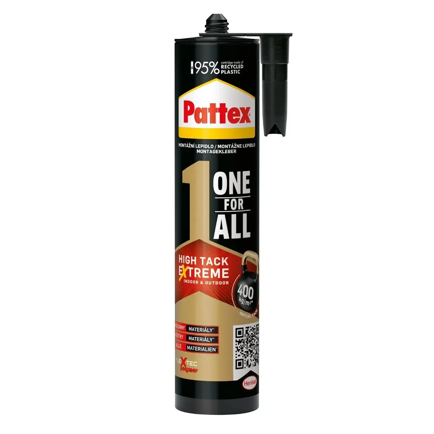 Pattex Montážní lepidlo ONE FOR ALL HIGH TACK bílé 440 g