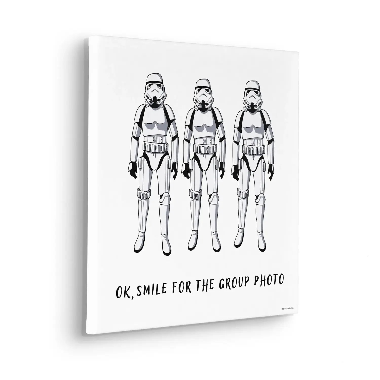 Komar Nástěnný obraz na rámu Star Wars Stormtrooper Group Photo 40 x 40 cm