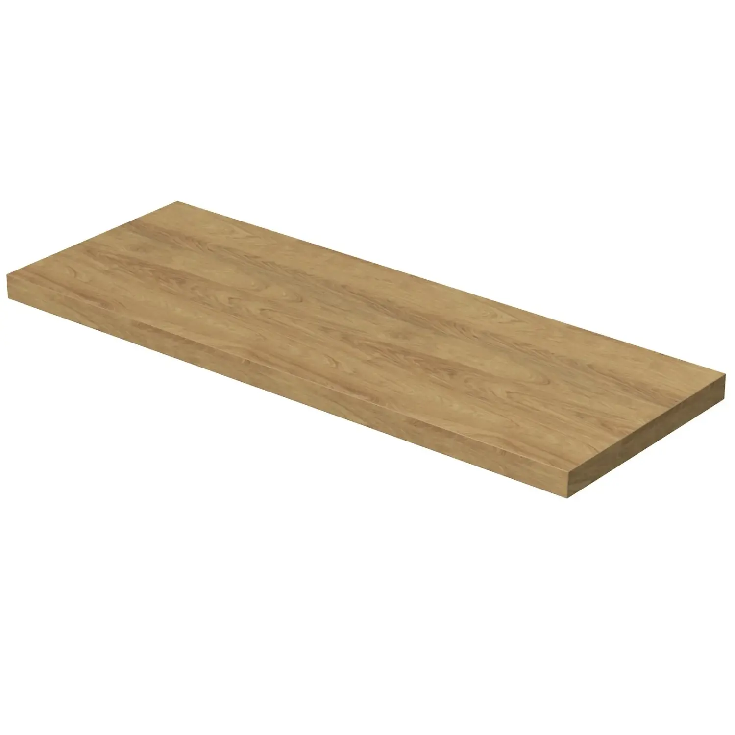 INTEDOOR Umyvadlová deska BEE bez výřezu, š. 140 cm, dub Hickory