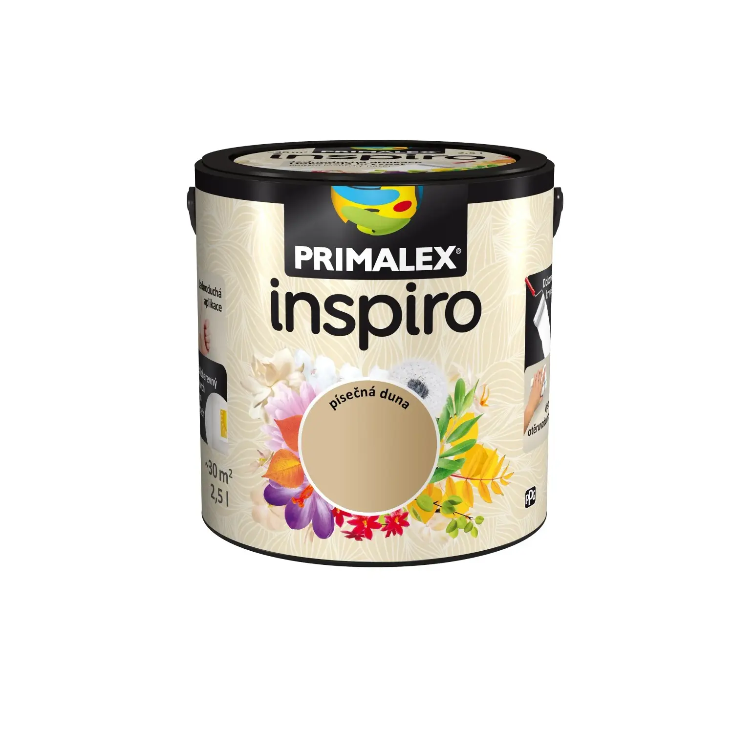 PRIMALEX Barevný vnitřní malířský nátěr Inspiro písečná duna 2,5 l