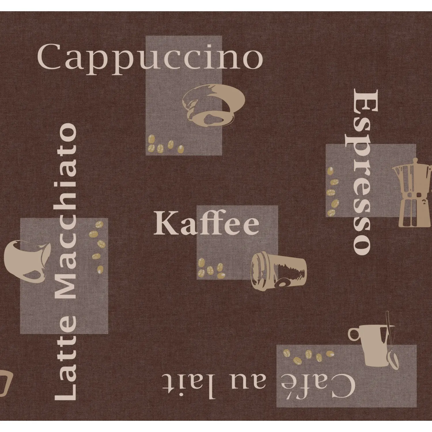 d-c-table Ubrus Manhattan Cappuccino Schoko pr. 150 cm