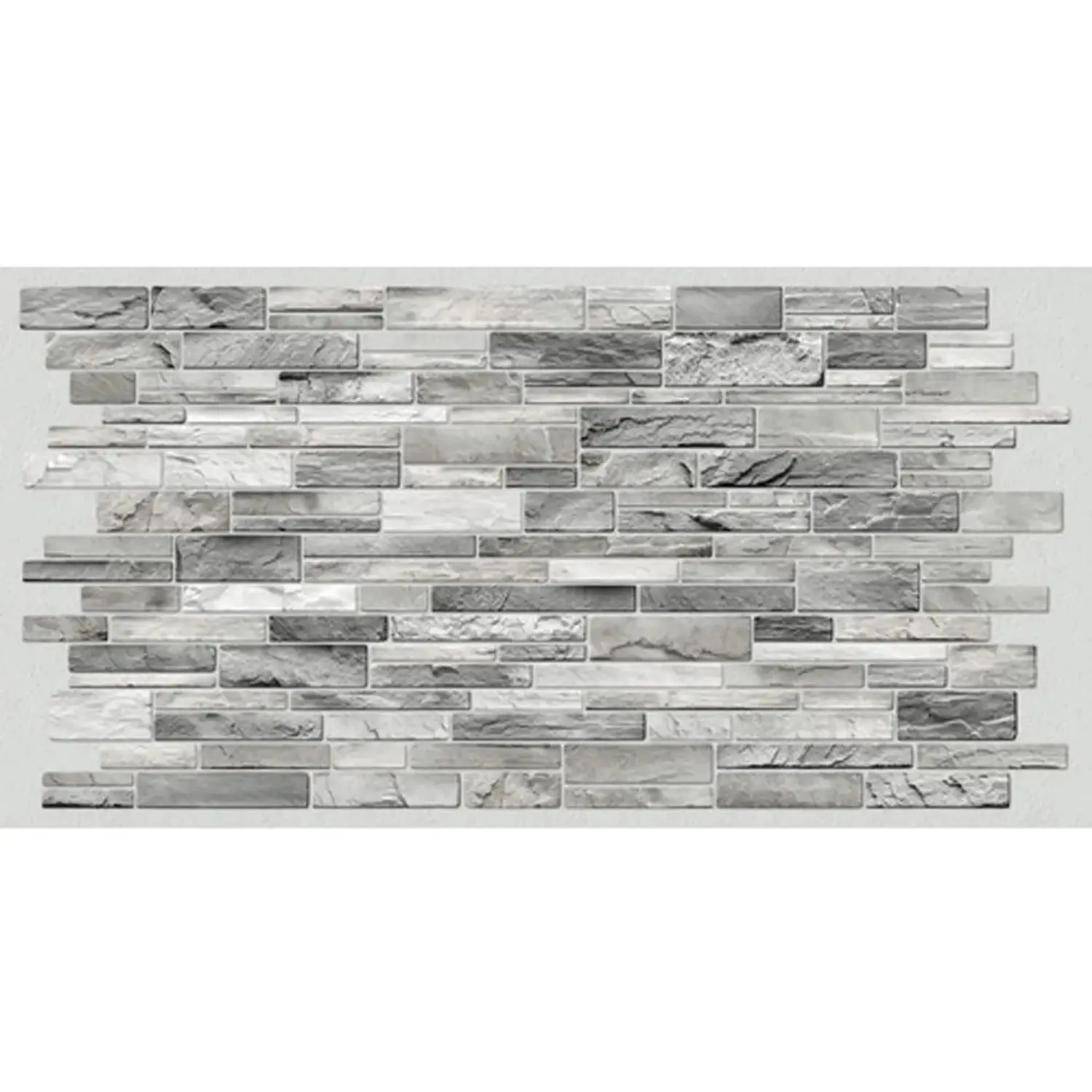 NMC Dekorační nástěnný panel PVC Antracite 0,35 mm, 98 x 48,5 cm