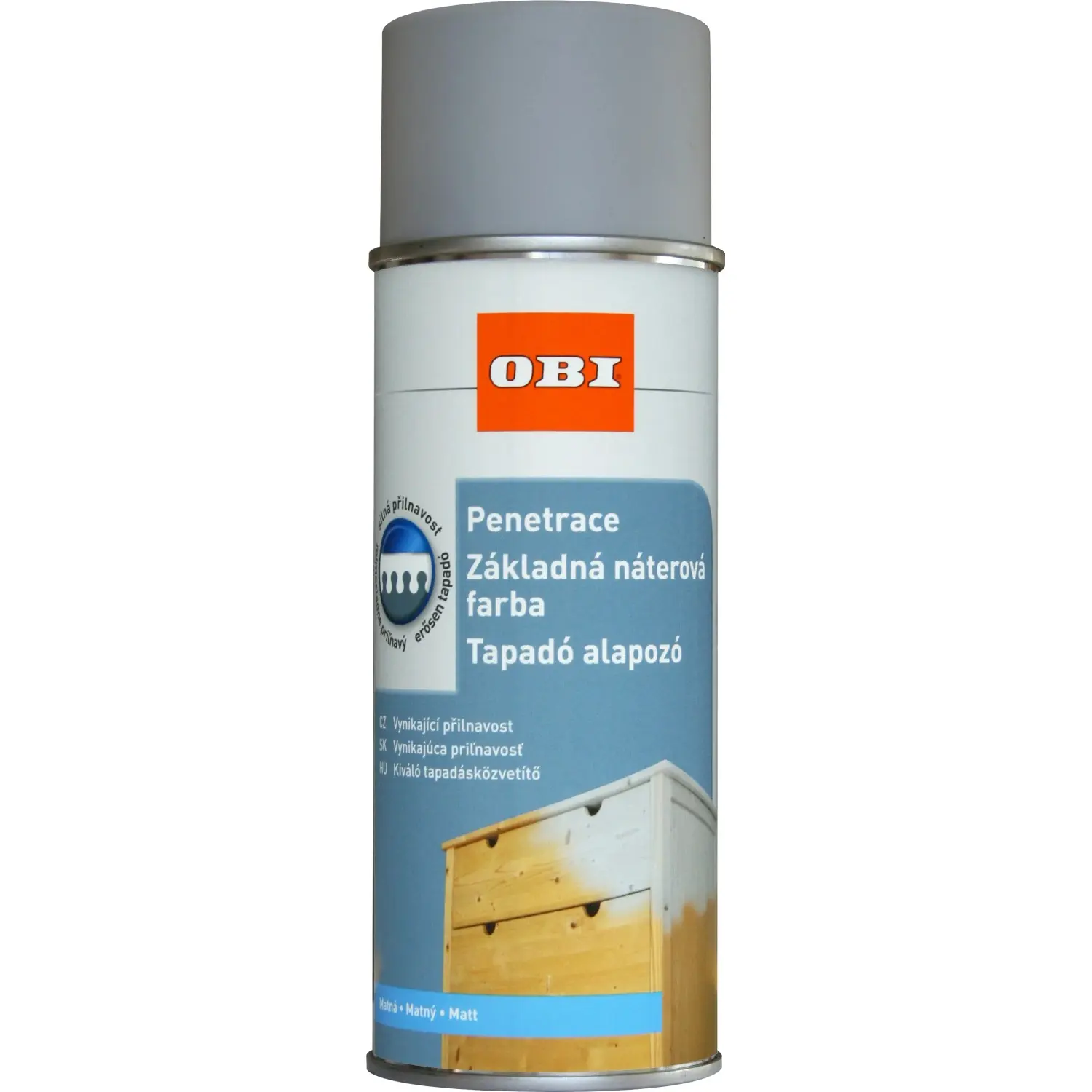 OBI Sprej základový šedý 400 ml