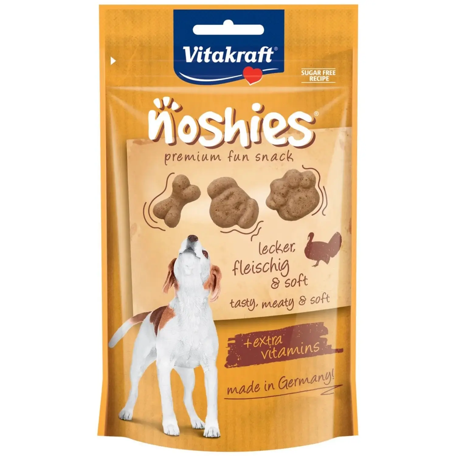 Vitakraft Pochoutka pro psy Noshies krůtí 90 g