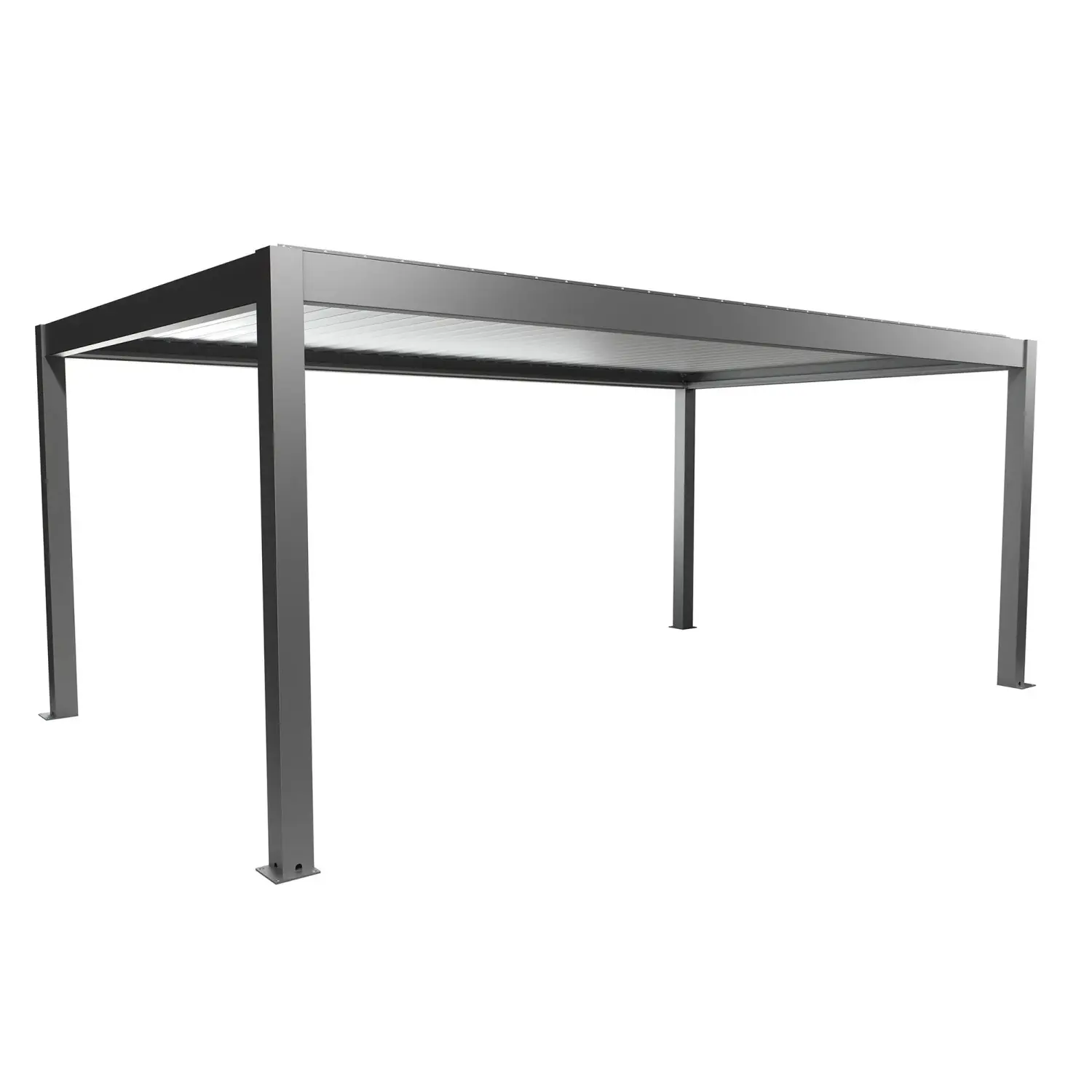 Biohort Pergola 6 x 3,5 křemenově šedá/stříbrná 608 x 367,5 cm