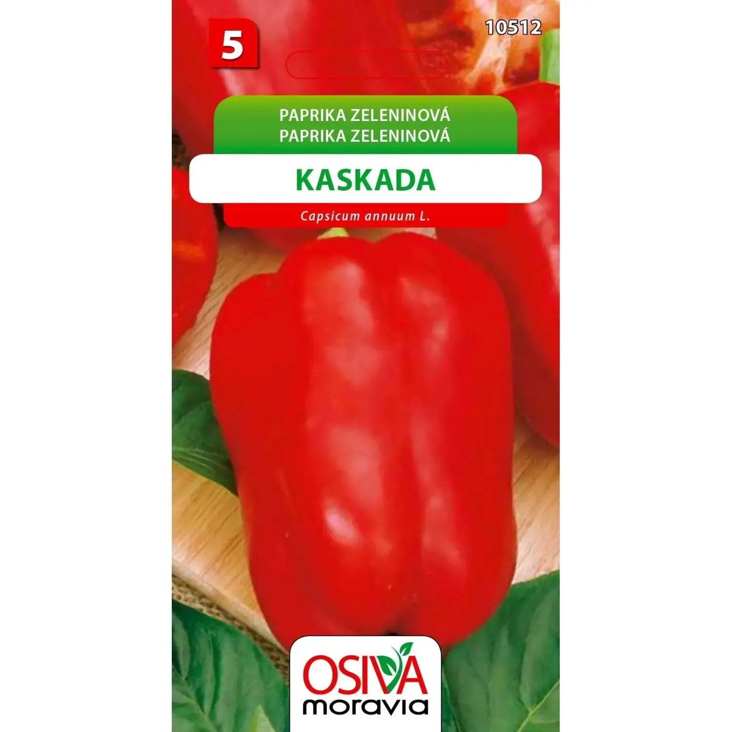 Paprika Zeleninová - sladká - Kaskada (Capsicum annuum L.)