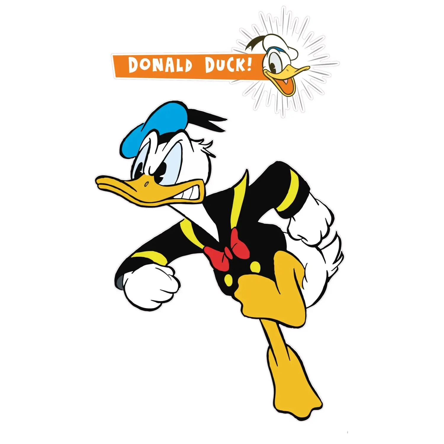 Komar Samolepicí vliesová fototapeta Donald angry XXL 127 x 200 cm