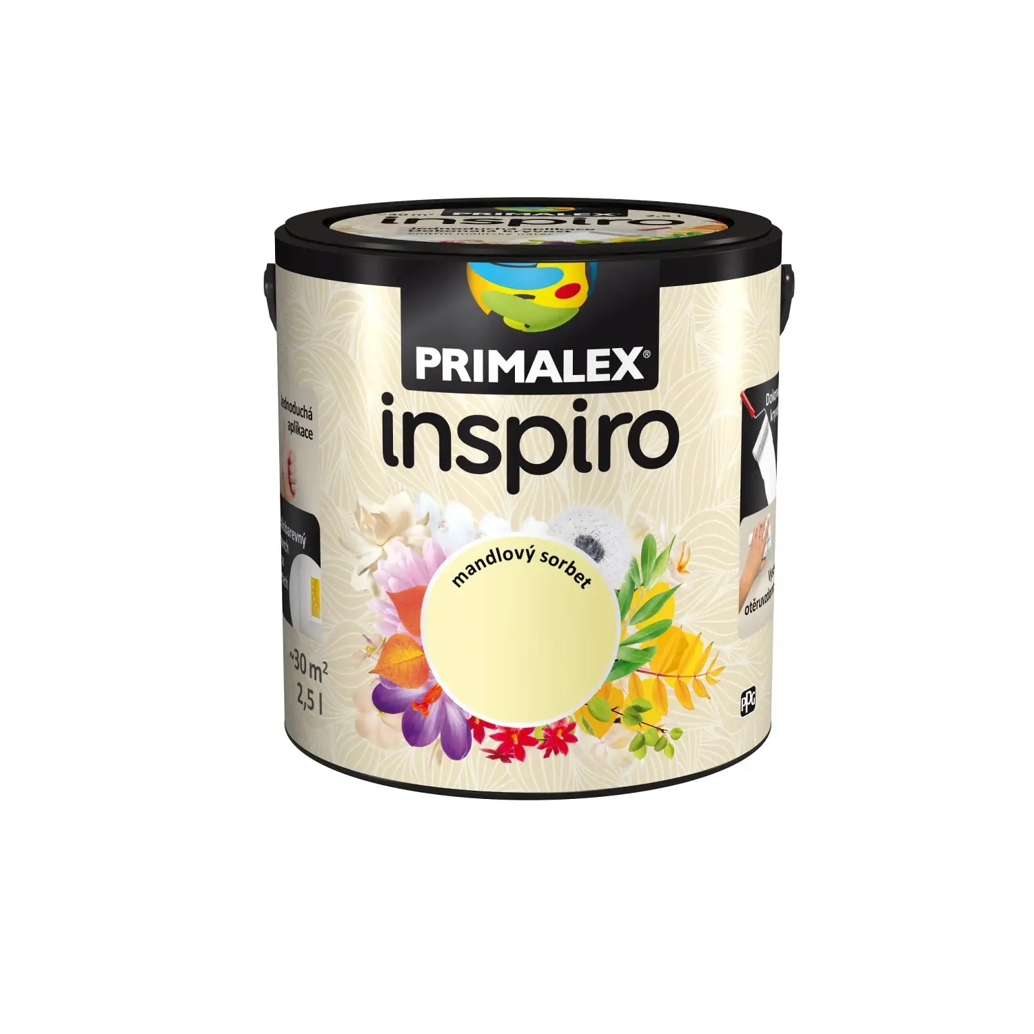PRIMALEX Barevný vnitřní malířský nátěr Inspiro mandlový sorbet 2,5 l