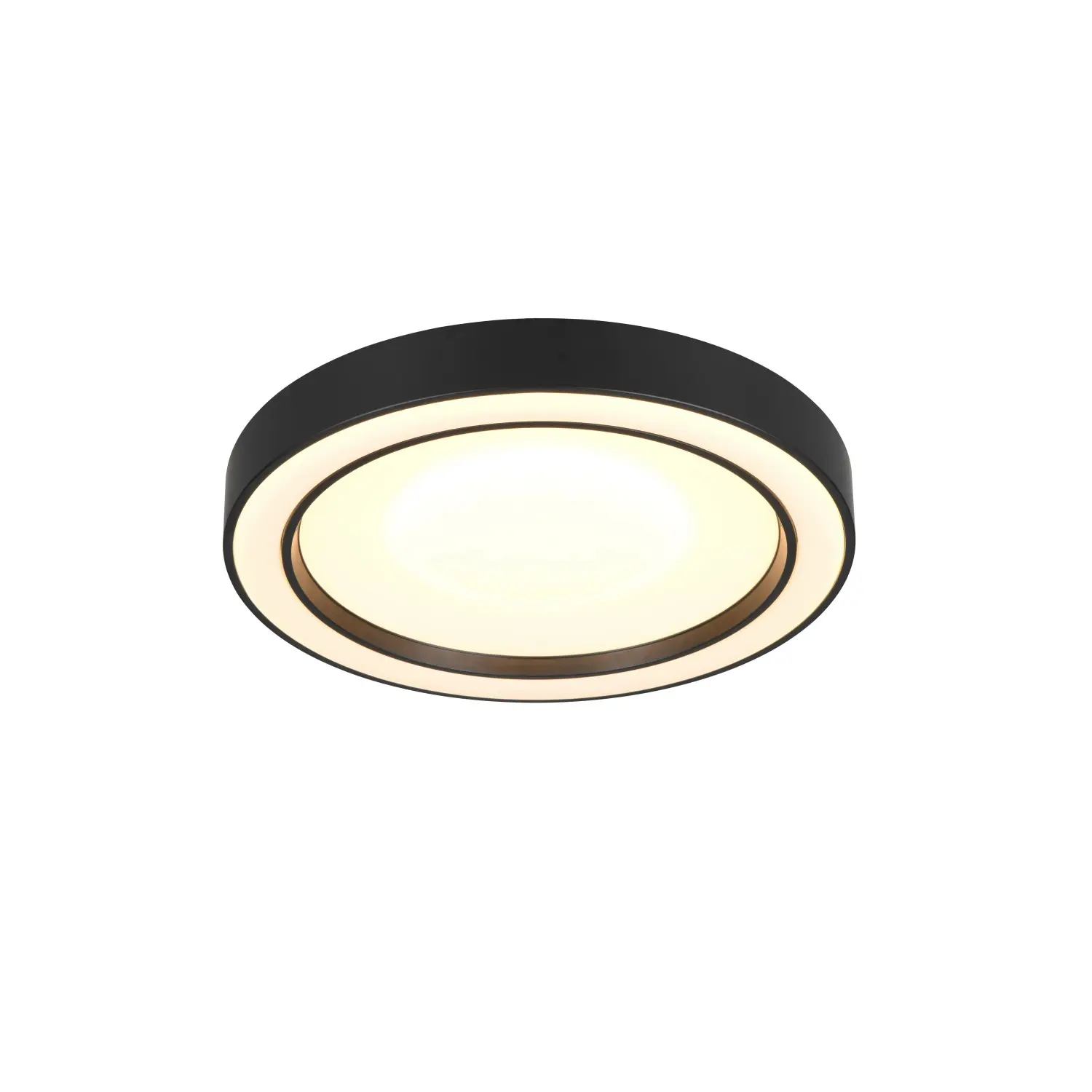Reality Stropní LED svítidlo Arco, RGBW, 2700-6000K, matná černá, pr. 40 cm