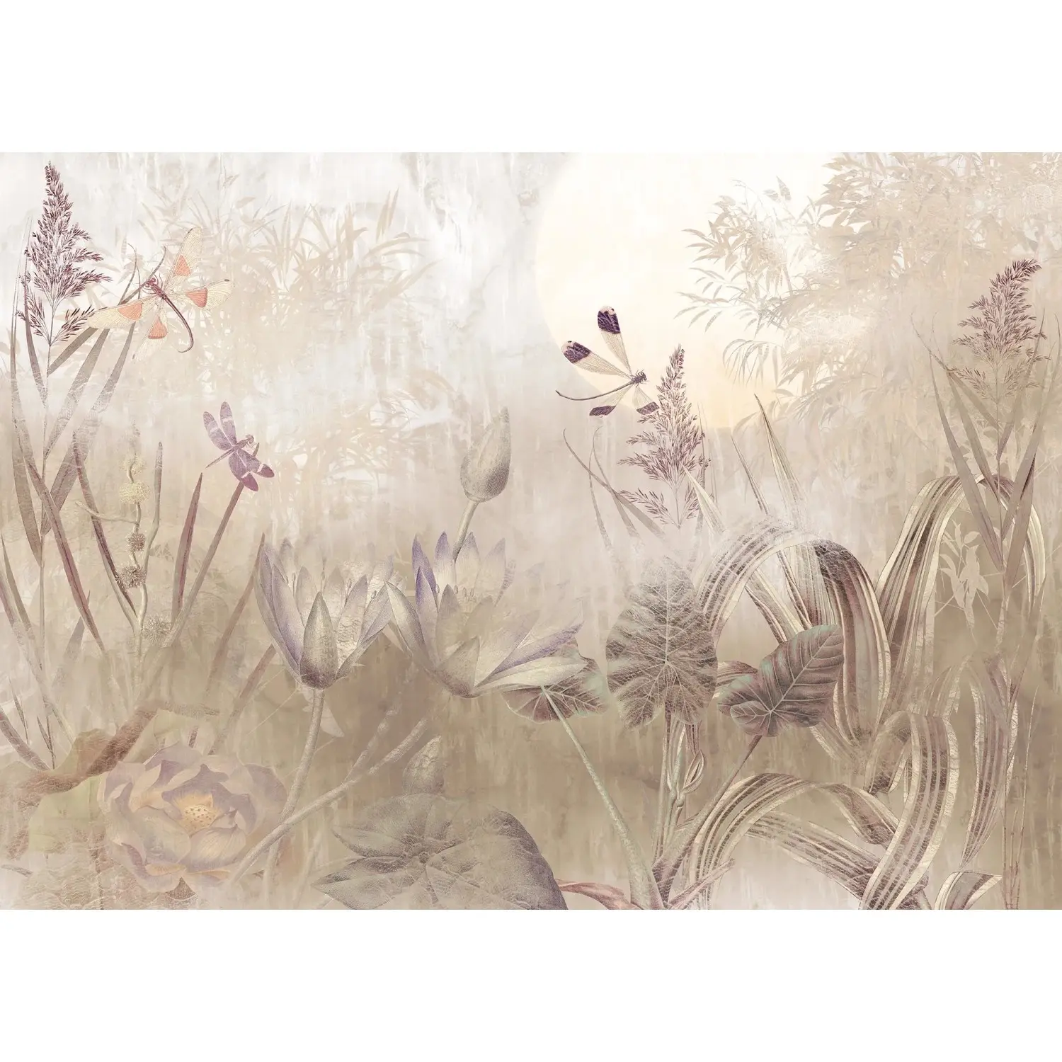 Komar Vliesová fototapeta Dragonfly Pond 350 x 250 cm