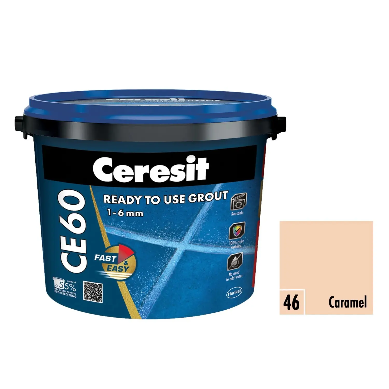 Ceresit Spárovací hmota připravená k okamžitému použití CE 60 caramel 2 kg