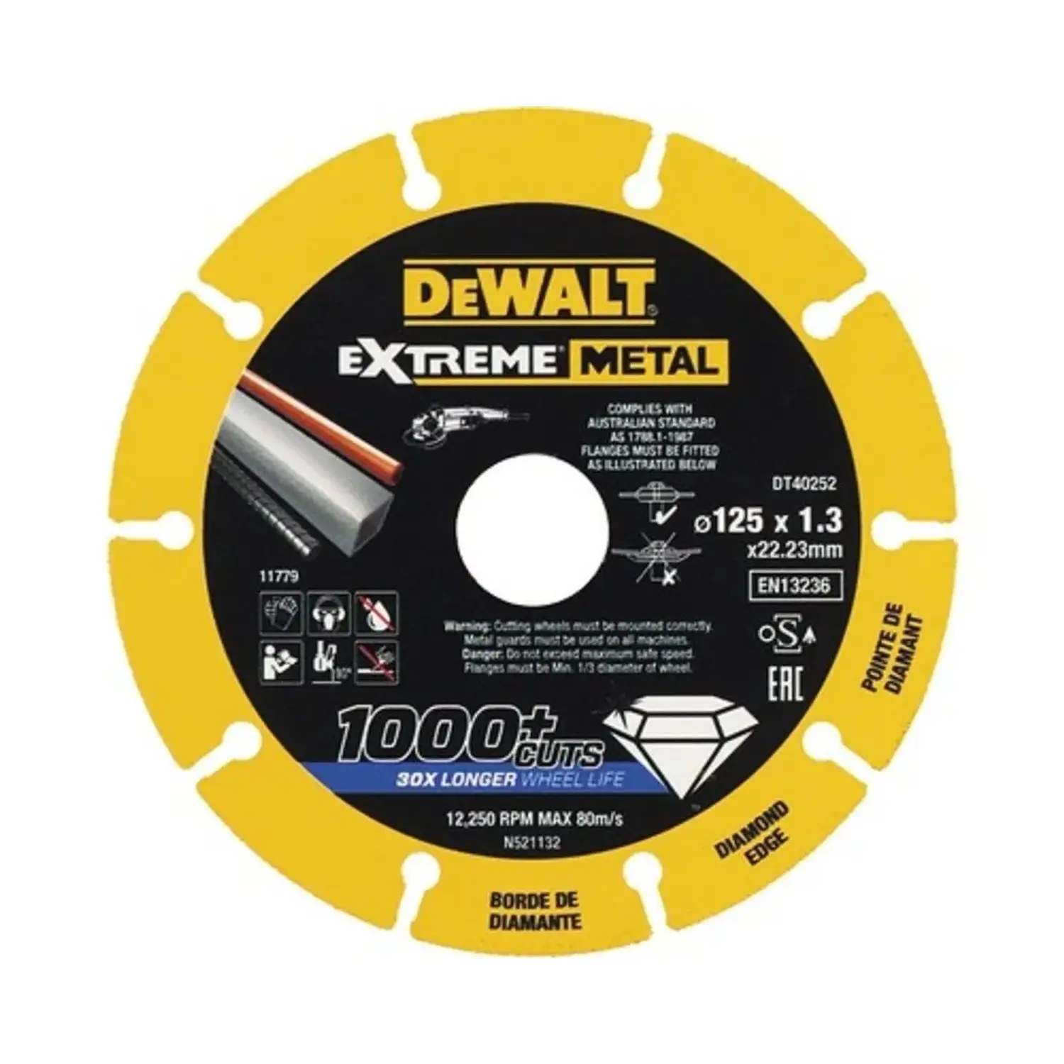 DeWALT Diamantový řezný kotouč EXTREME METAL 125 mm
