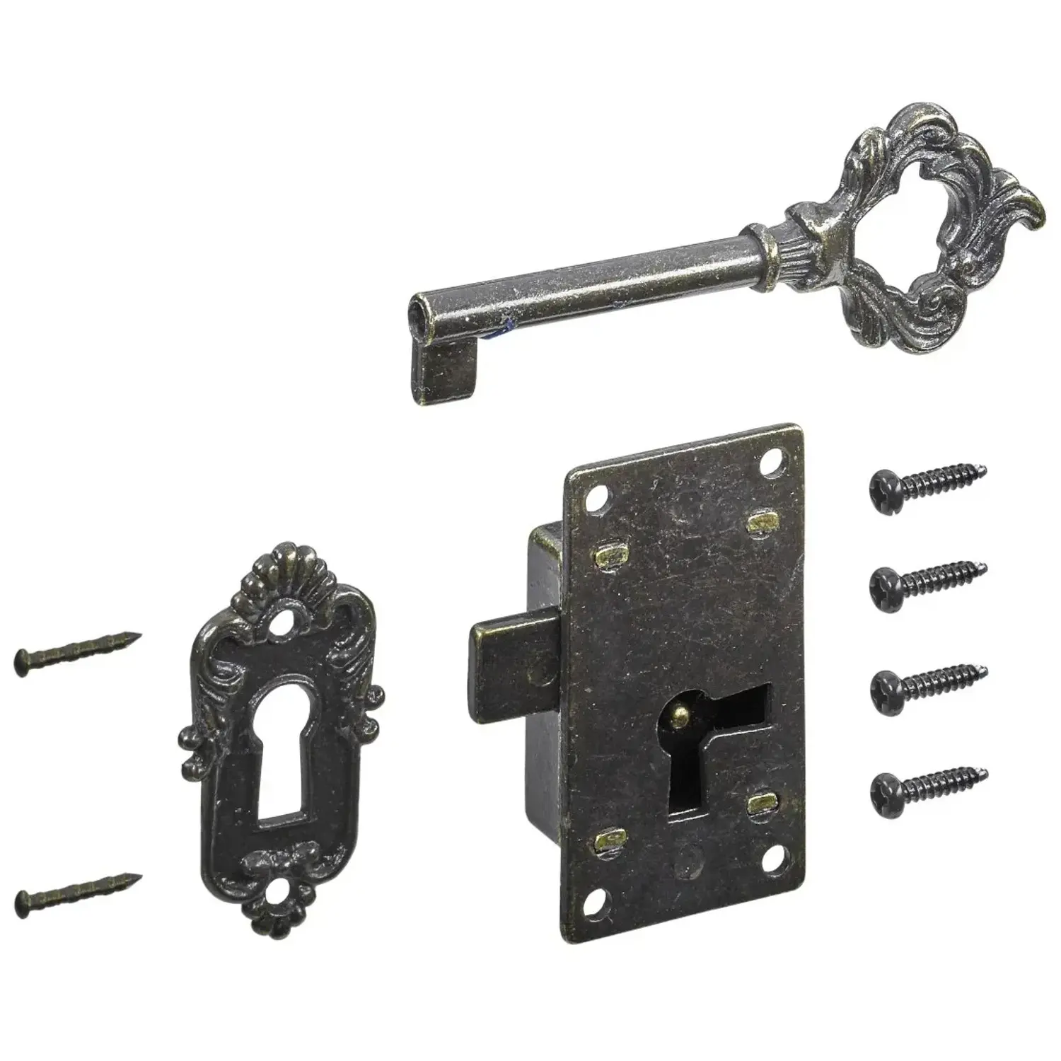 Hettich Nábytkový zámek Antique 1, 54 x 29 x 10 mm