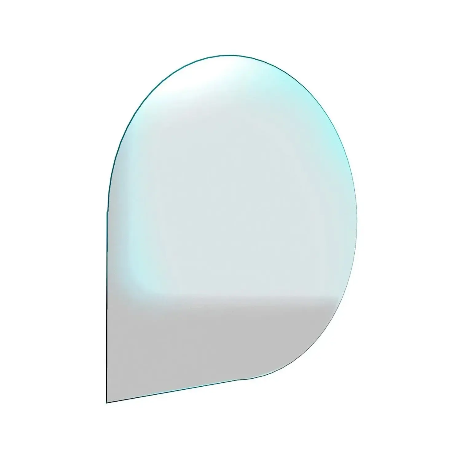 HS Flamingo Sklo pod kamna kapka, 1100 x 1100 x 6 mm