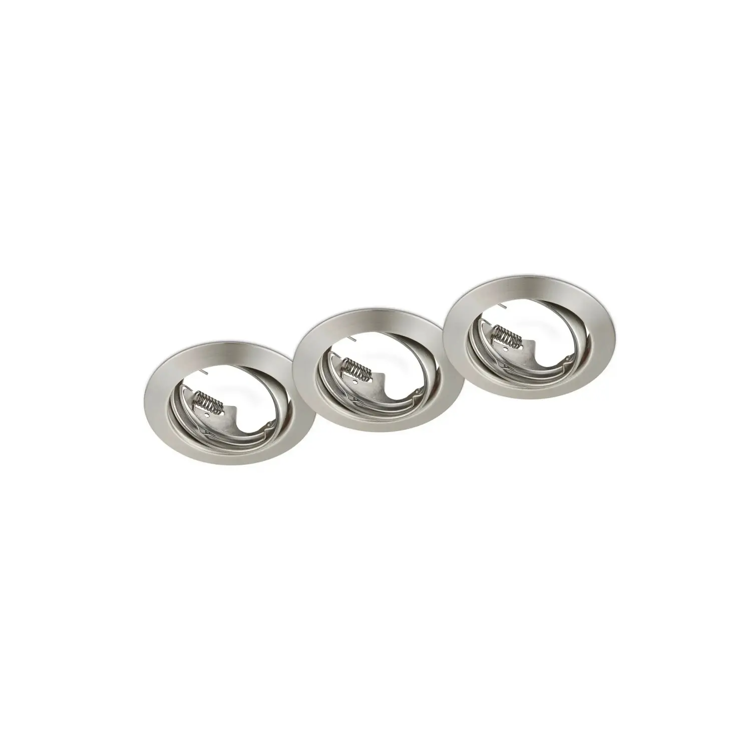 Trio Vestavné svítidlo Jura 3 x GU10, matný nikl pr. 80 mm