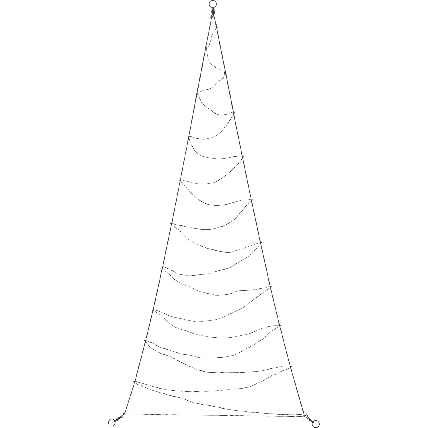 LED vánoční stromeček 88 mini LED teplá bílá, IP44, 80 x 180 cm