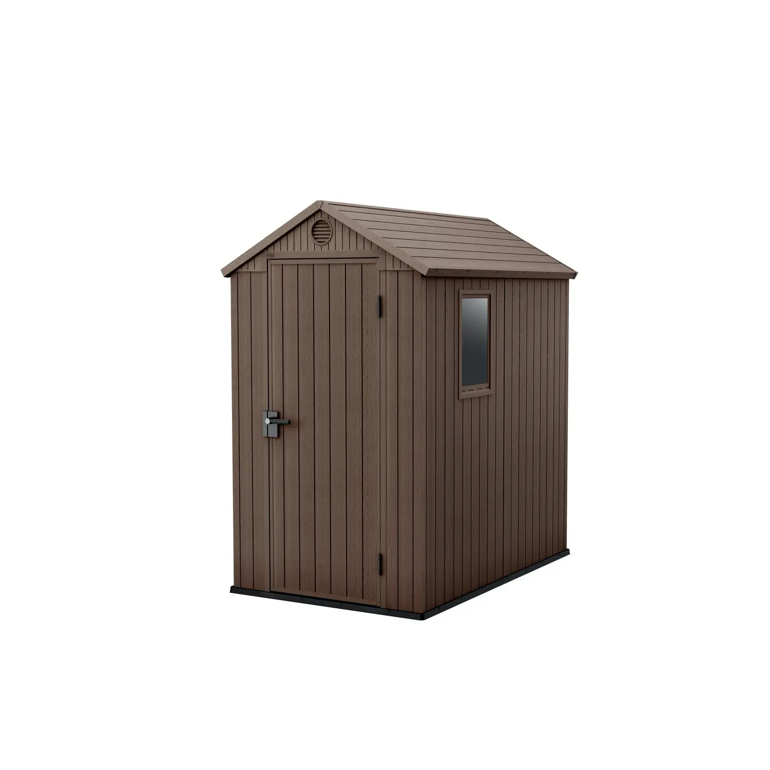 KETER Plastový zahradní domek Darwin 4x6, hnědá, 125,8 x 184,5 x 205 cm