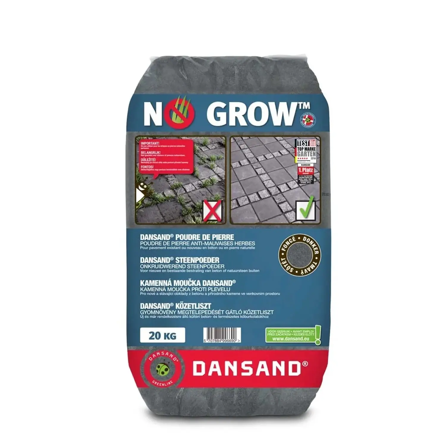 DANSAND® Kamenný prach - spárový kamenný prach proti plevelu