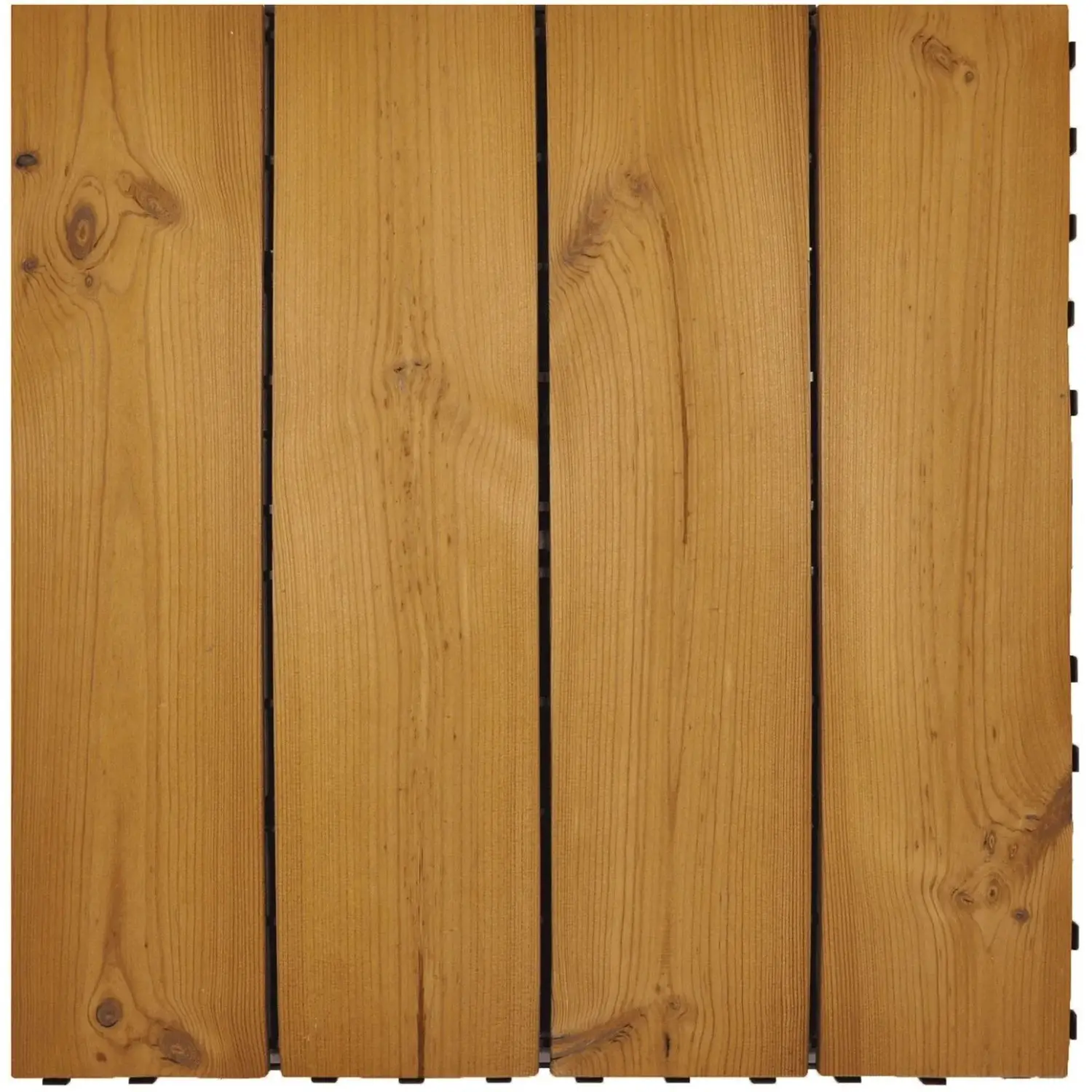 Onek Zámková terasová dlaždice Thermowood Smartdeck, přírodní, 60 x 60 cm