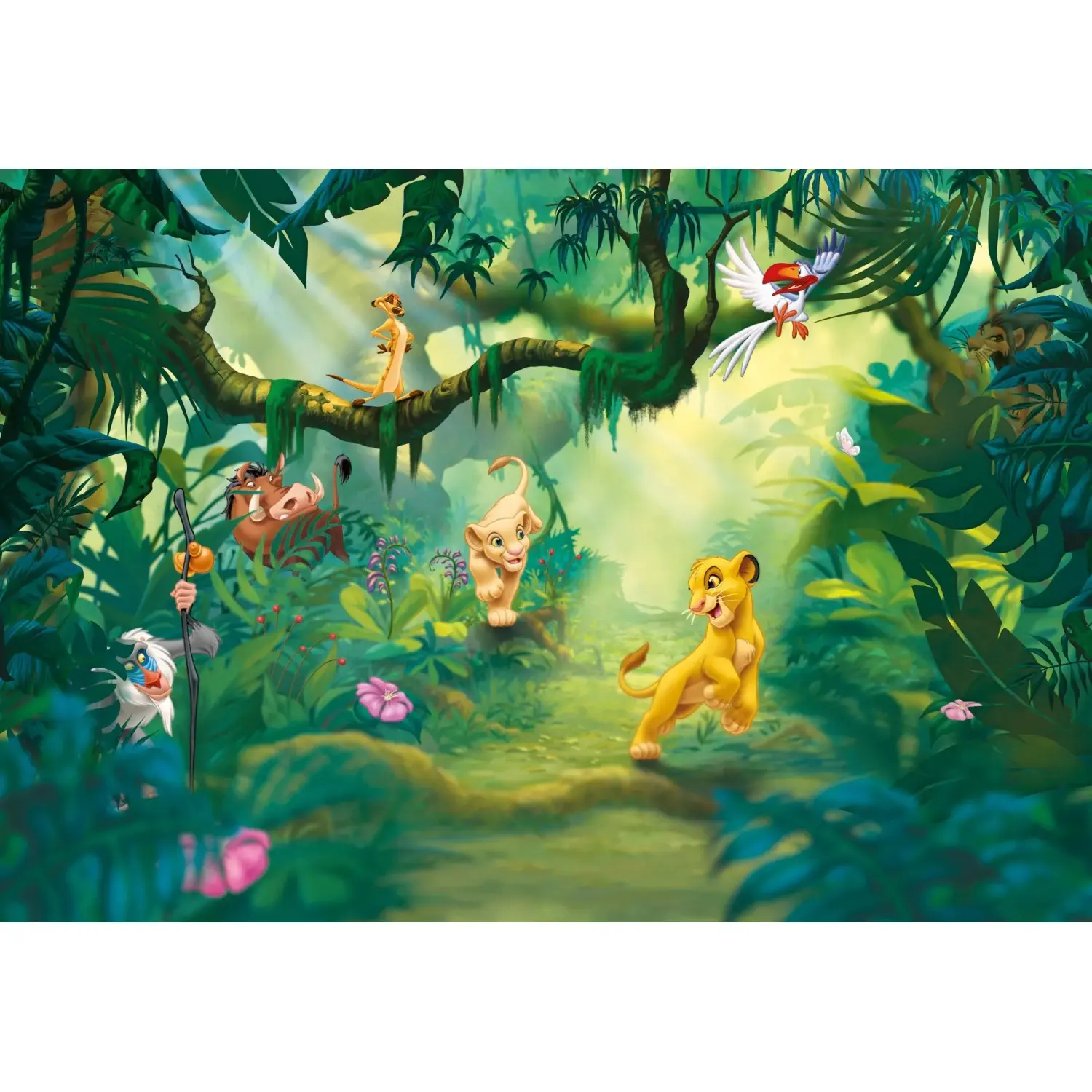 Komar Papírová fototapeta Lví Král Džungle 368 x 254 cm