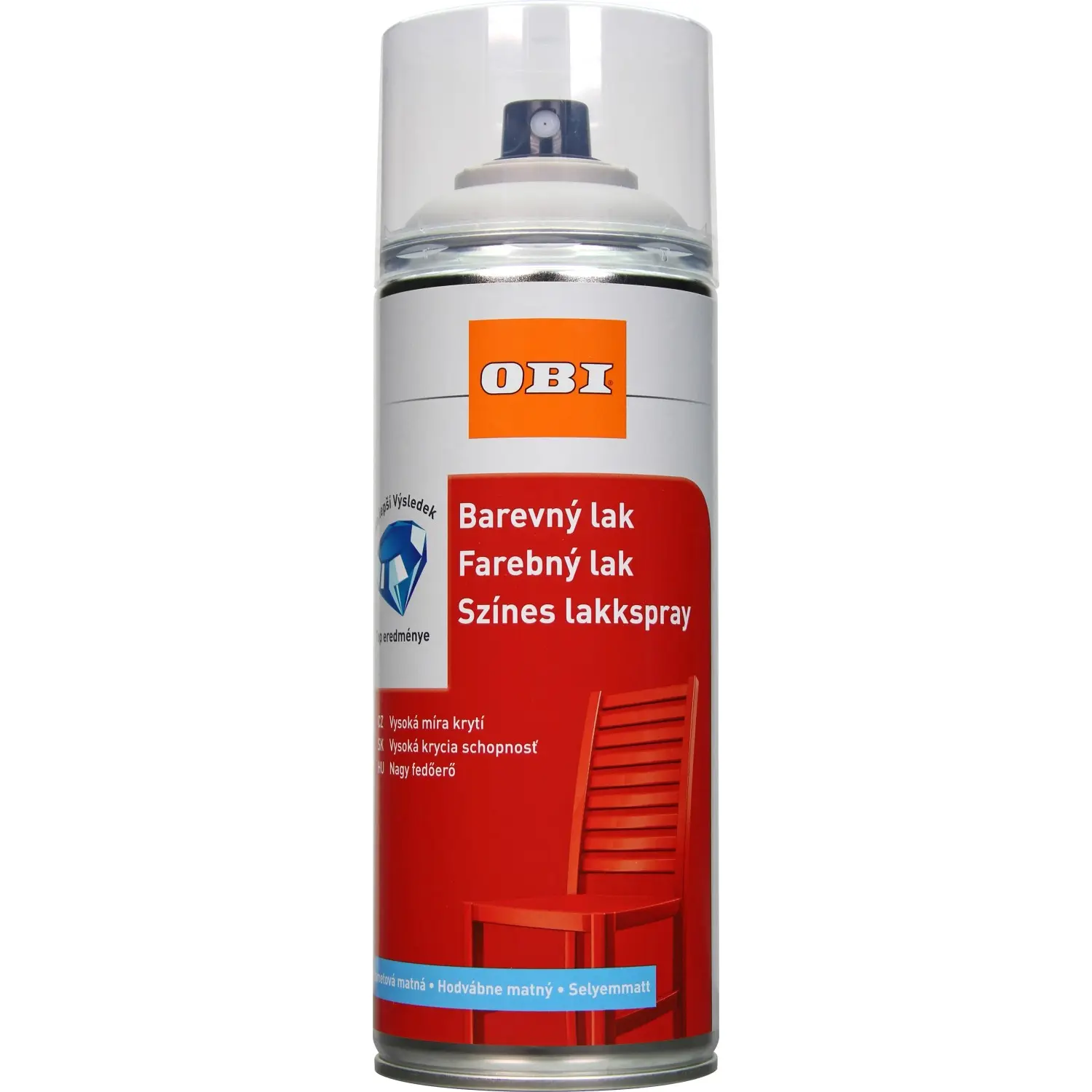 OBI Lak ve spreji hedvábně matný šedohnědá 400 ml