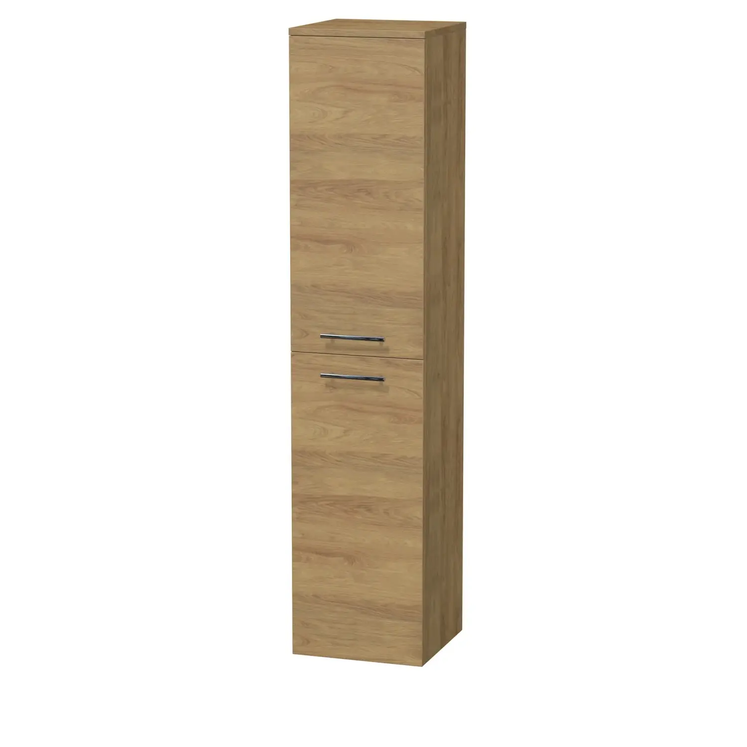 INTEDOOR Vysoká skříň BEE, pravá, úchyt chrom, 2 dveře, š. 35 cm,dub Hickory