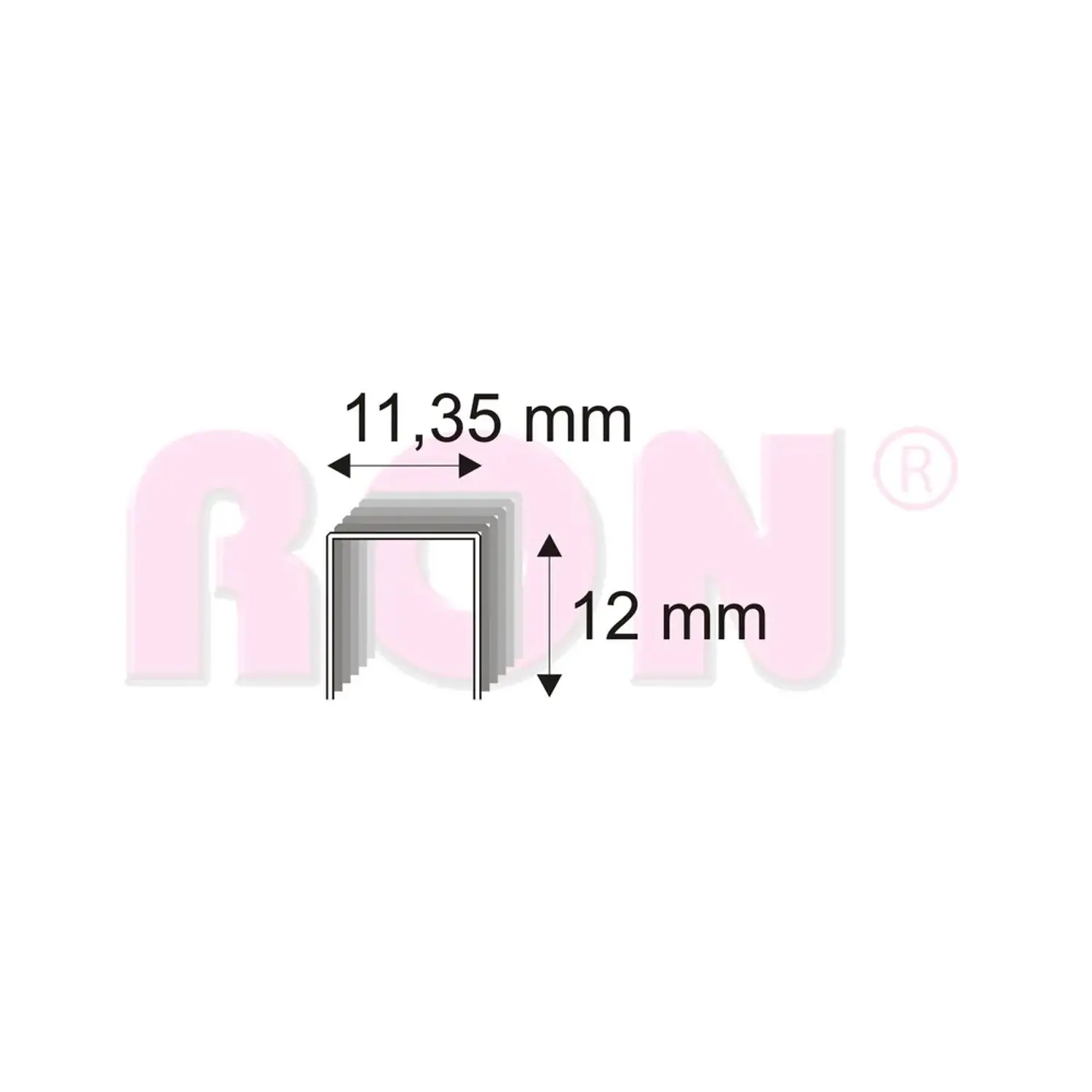 RON Spony čalounické 539/12 M, 11,35 x 12 mm, 5000 ks