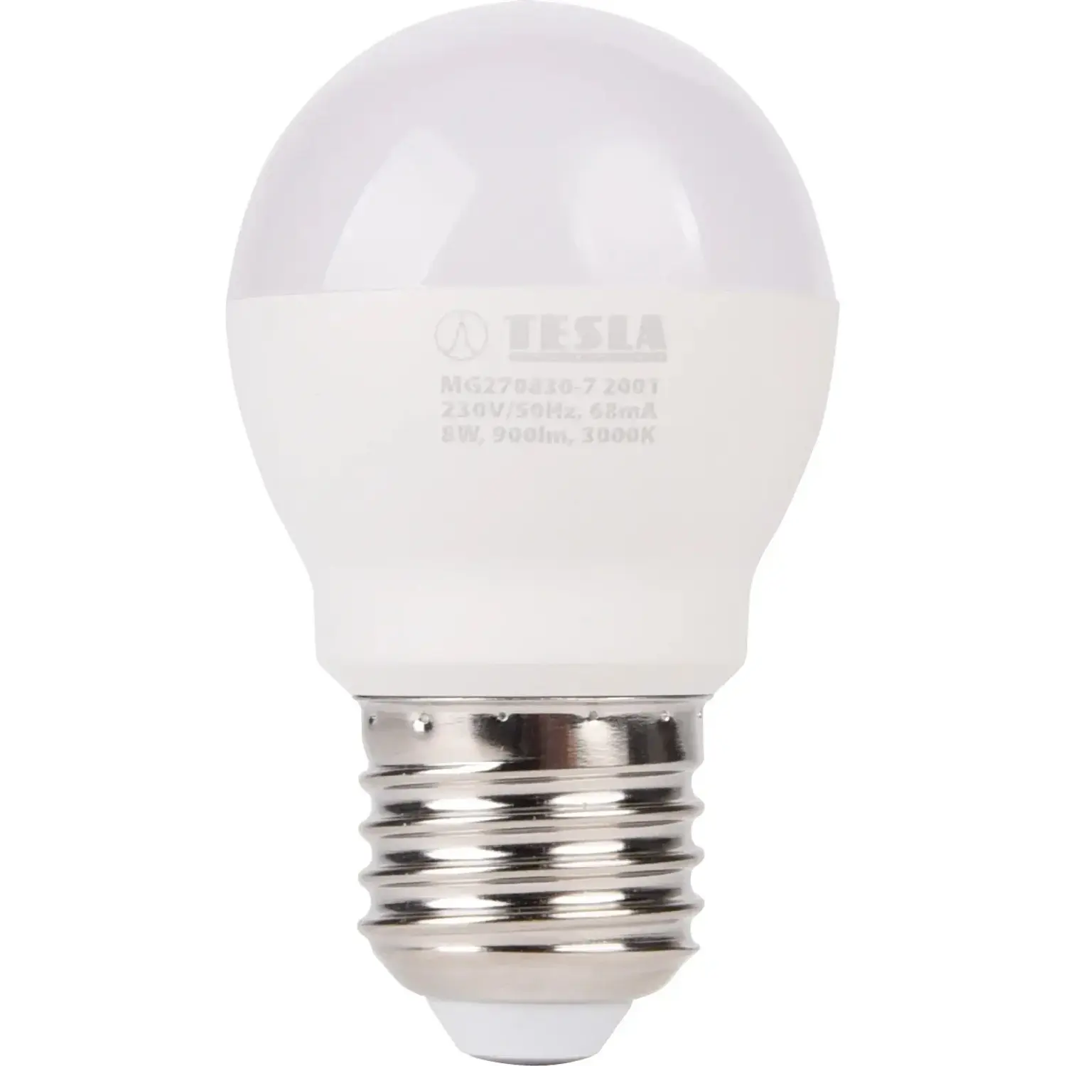 TESLA LED žárovka G45, E27, 8 W, 900 lm, 4 000 K