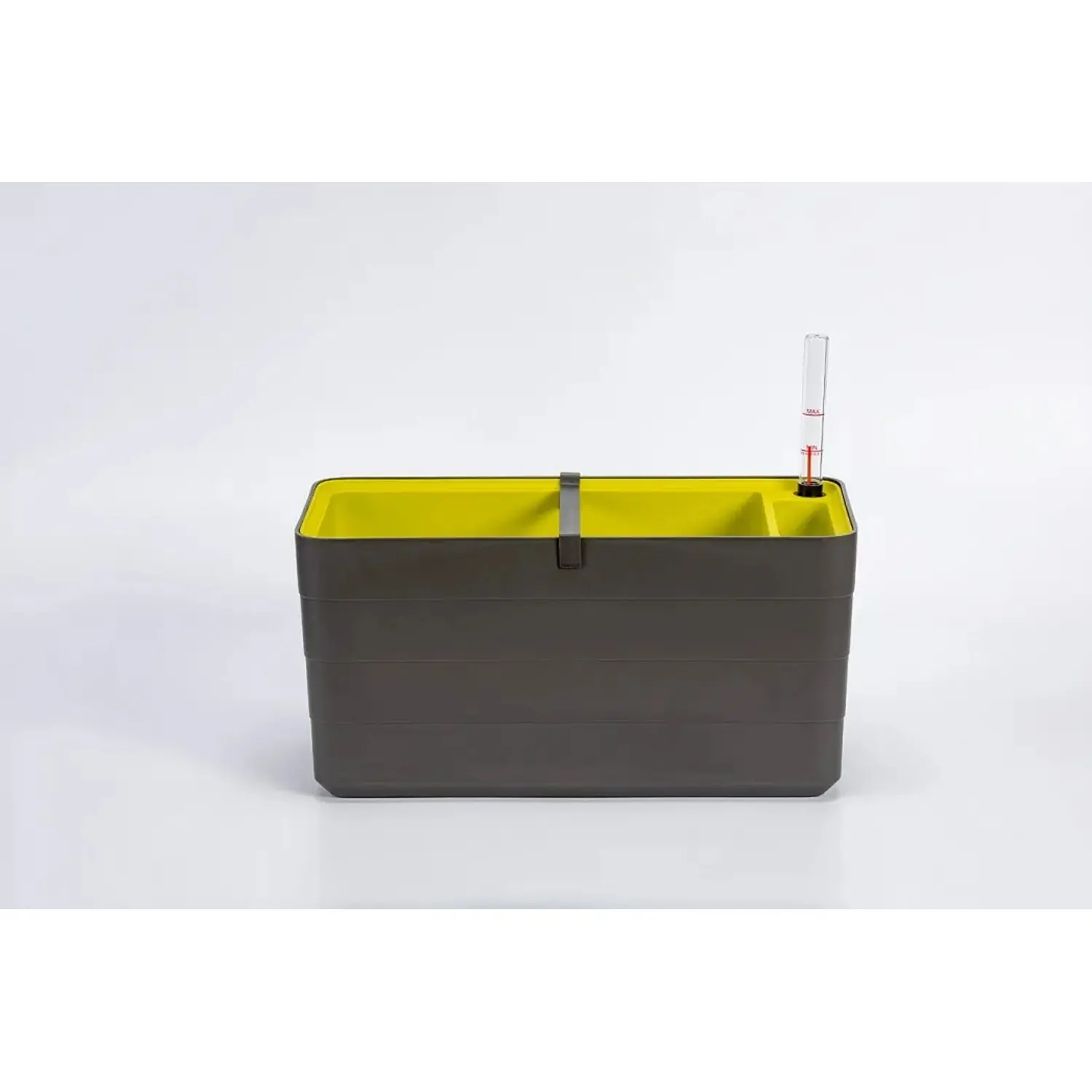 Plastia Samozavlažovací truhlík Berberis antracit + zelená 19,7 x 39,5 x 19,5 cm