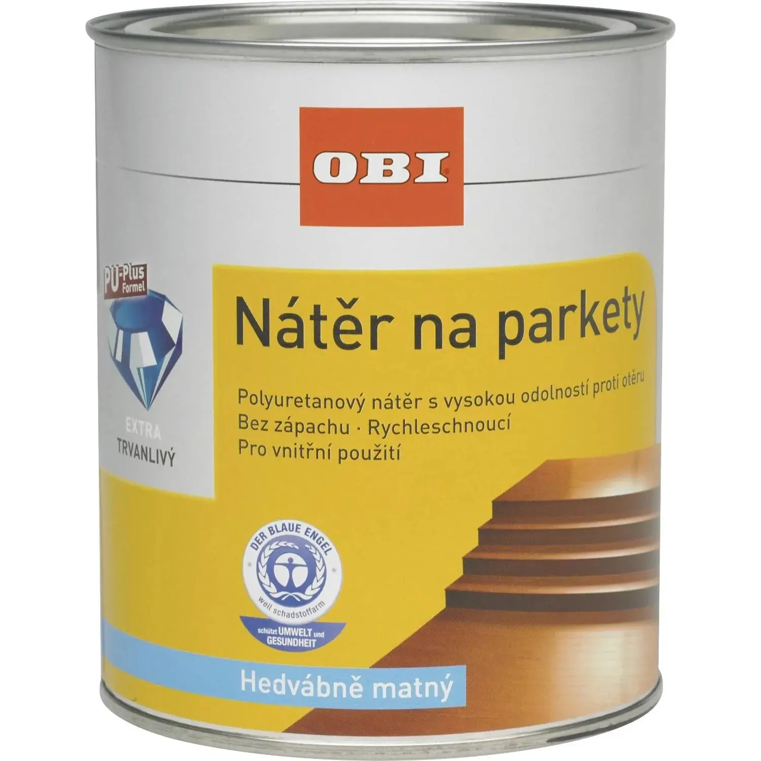 OBI Nátěr na parkety hedvábně matný transparentní 2,5 l