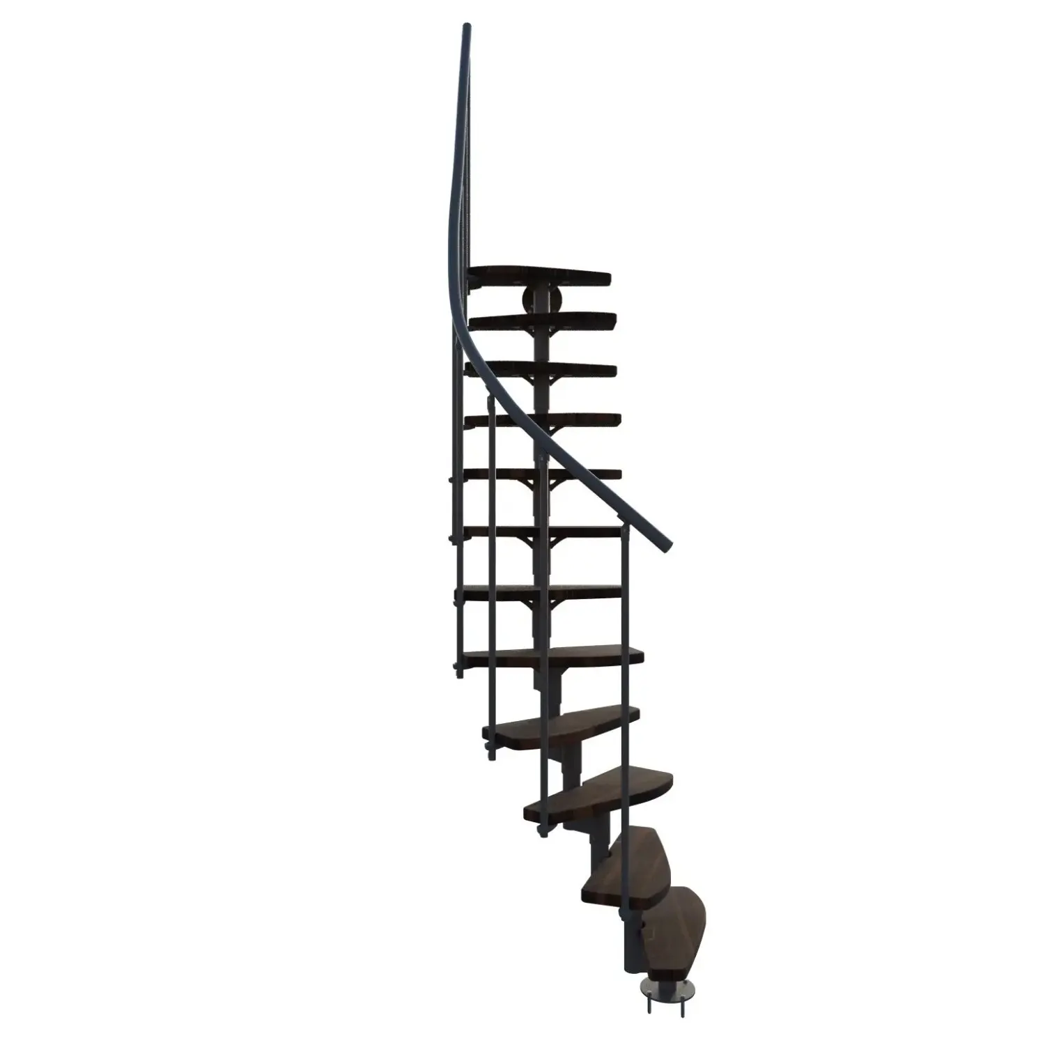 Minka STAIRS modulové schodiště Monte Carlo ořech/šedá, 293,8 cm