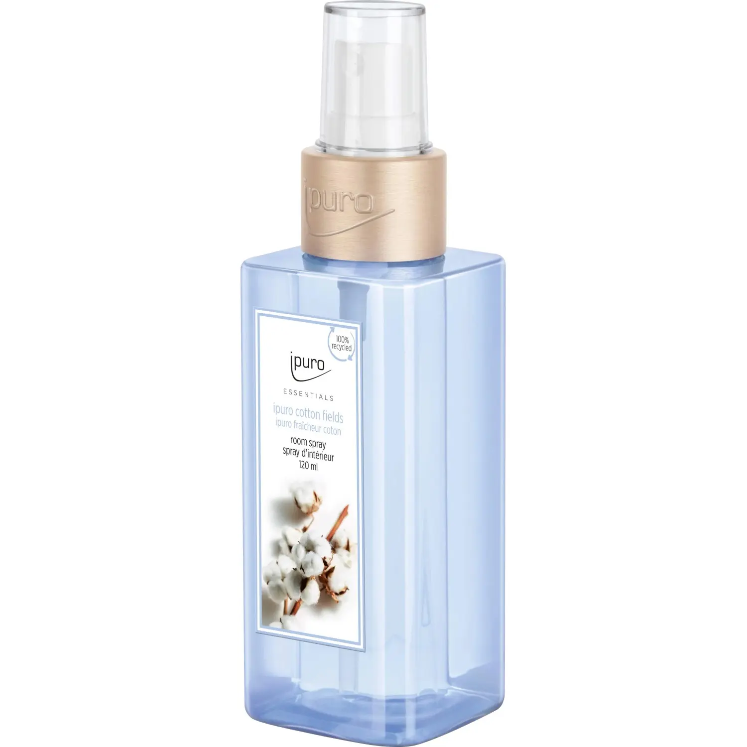 Ipuro Pokojový sprej Essentials, Cotton Fields, 120 ml